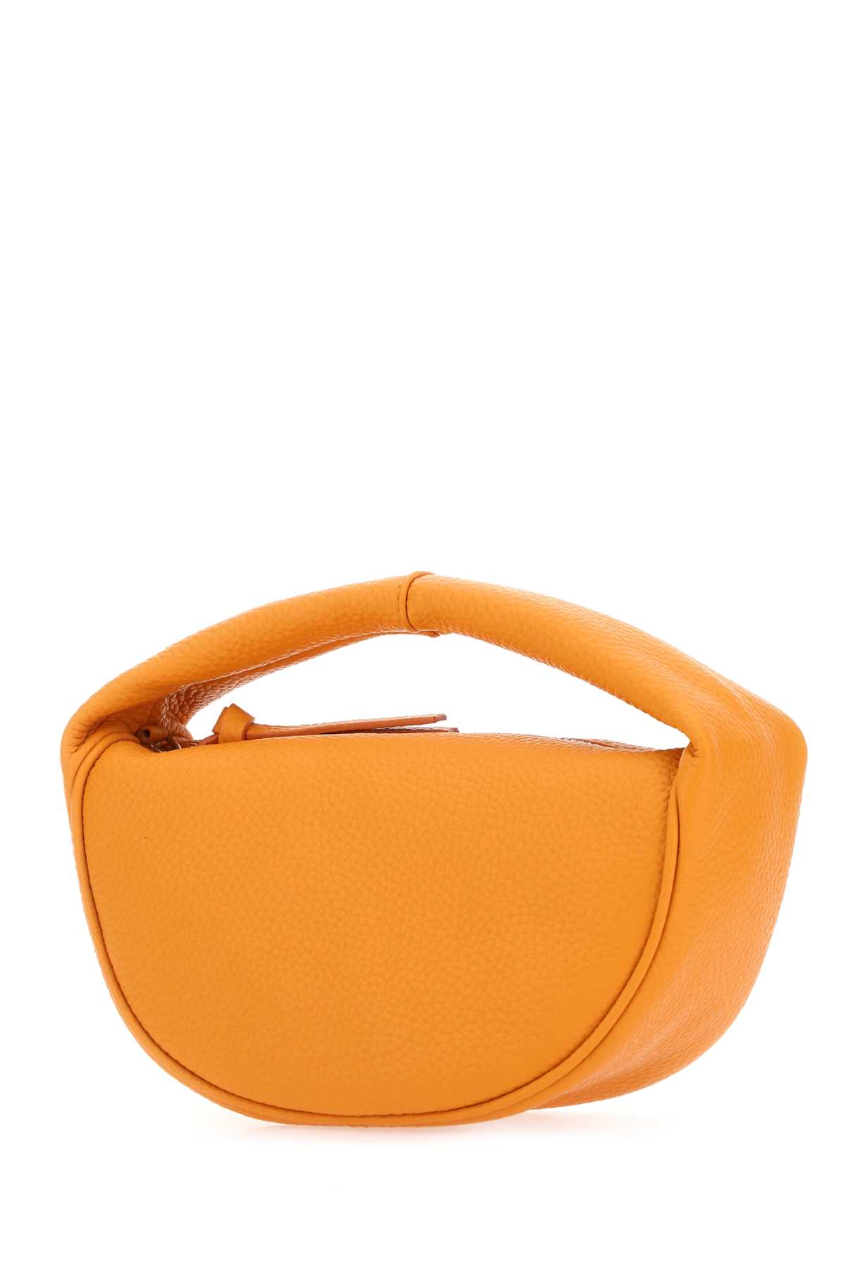 Shop By Far Orange Leather Baby Cush Handbag