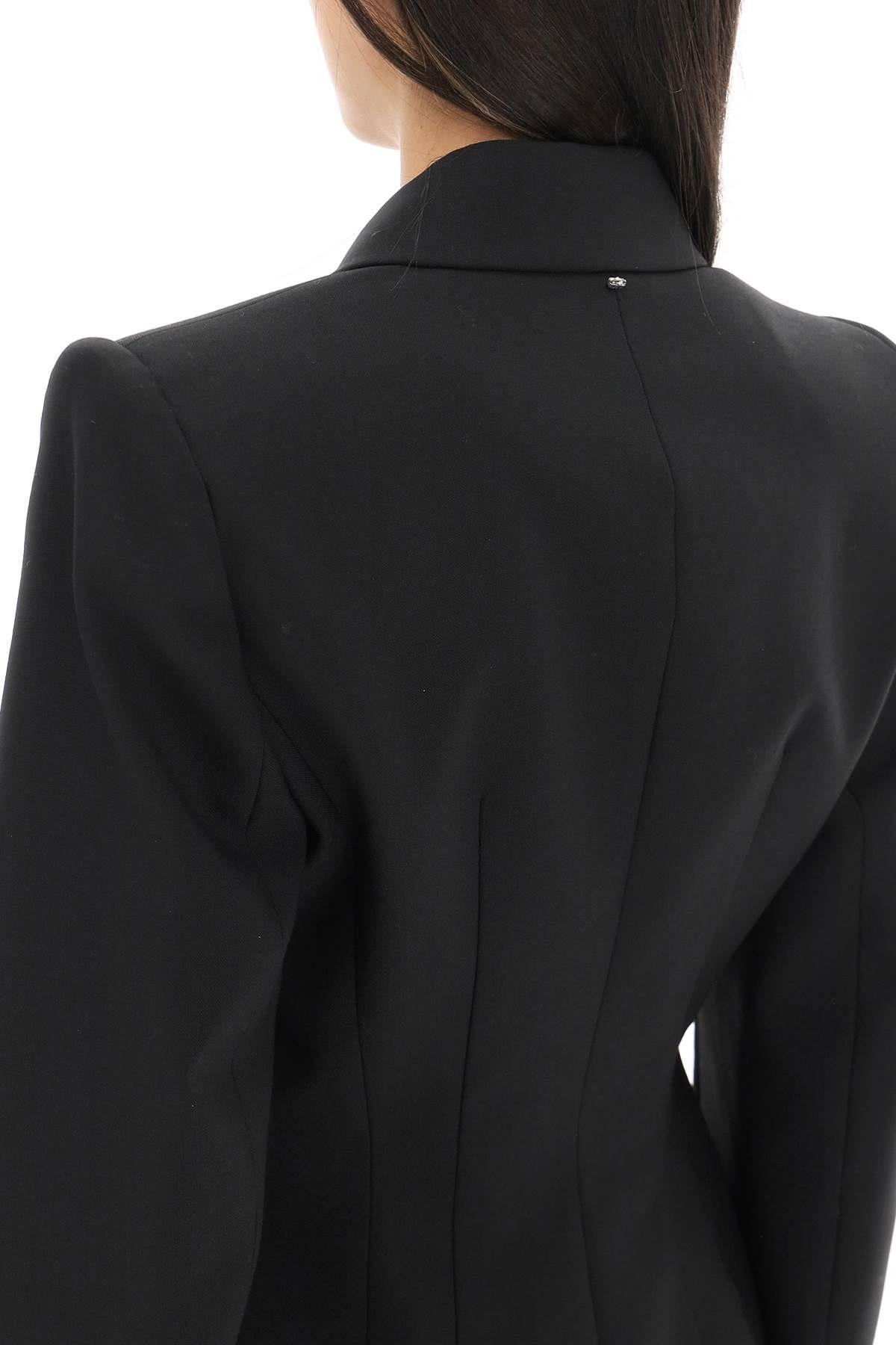 Shop Max Mara Sabina Tailored Wool Blazer In Black