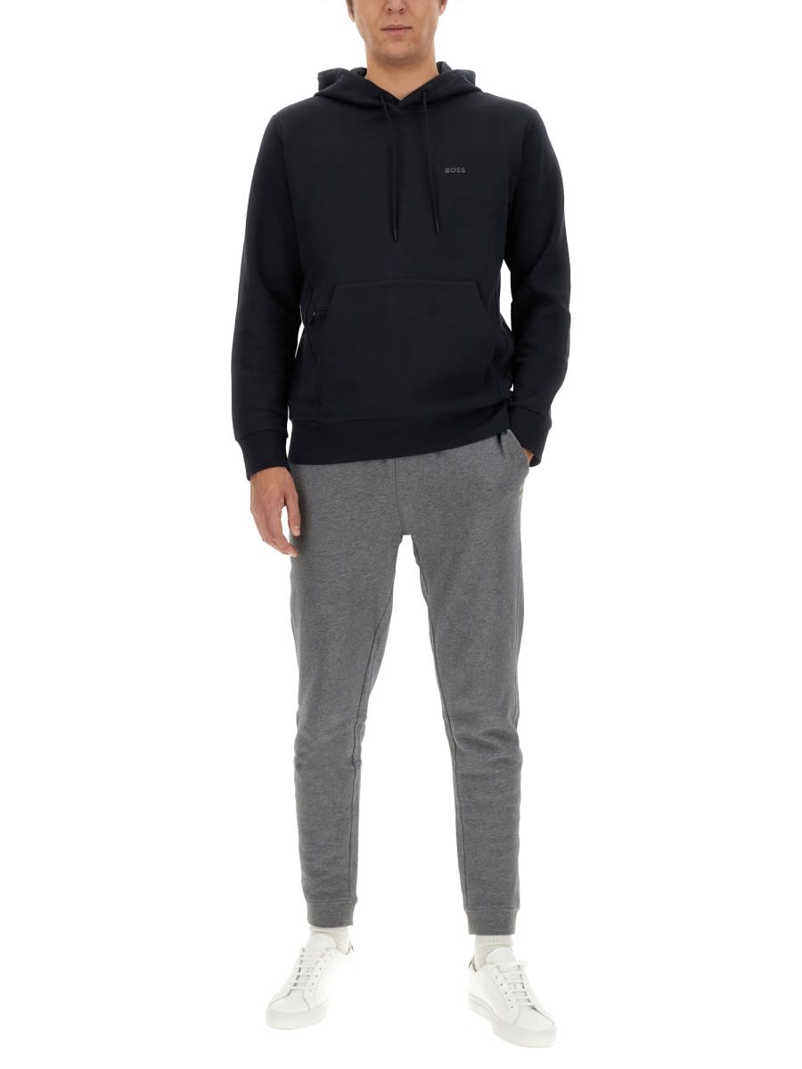 Shop Hugo Boss Soody Sweatshirt In Blue