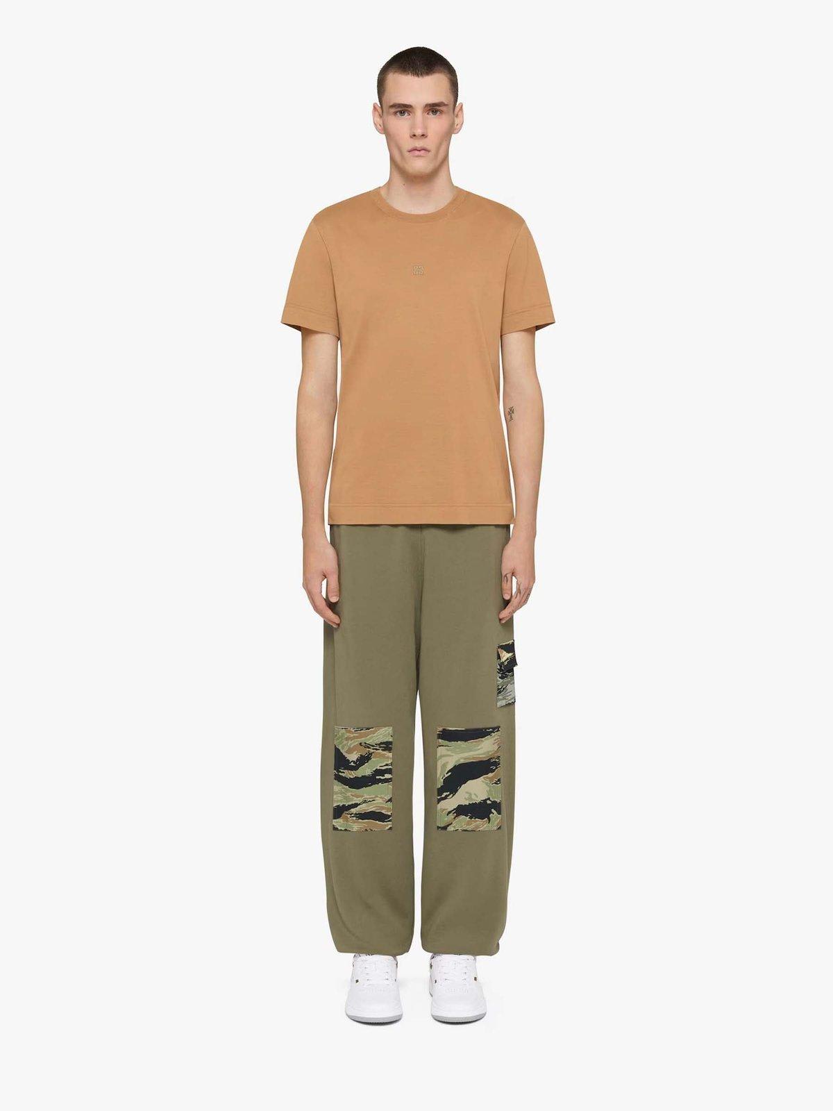 Givenchy Camouflage Patch Sweatpants In Green