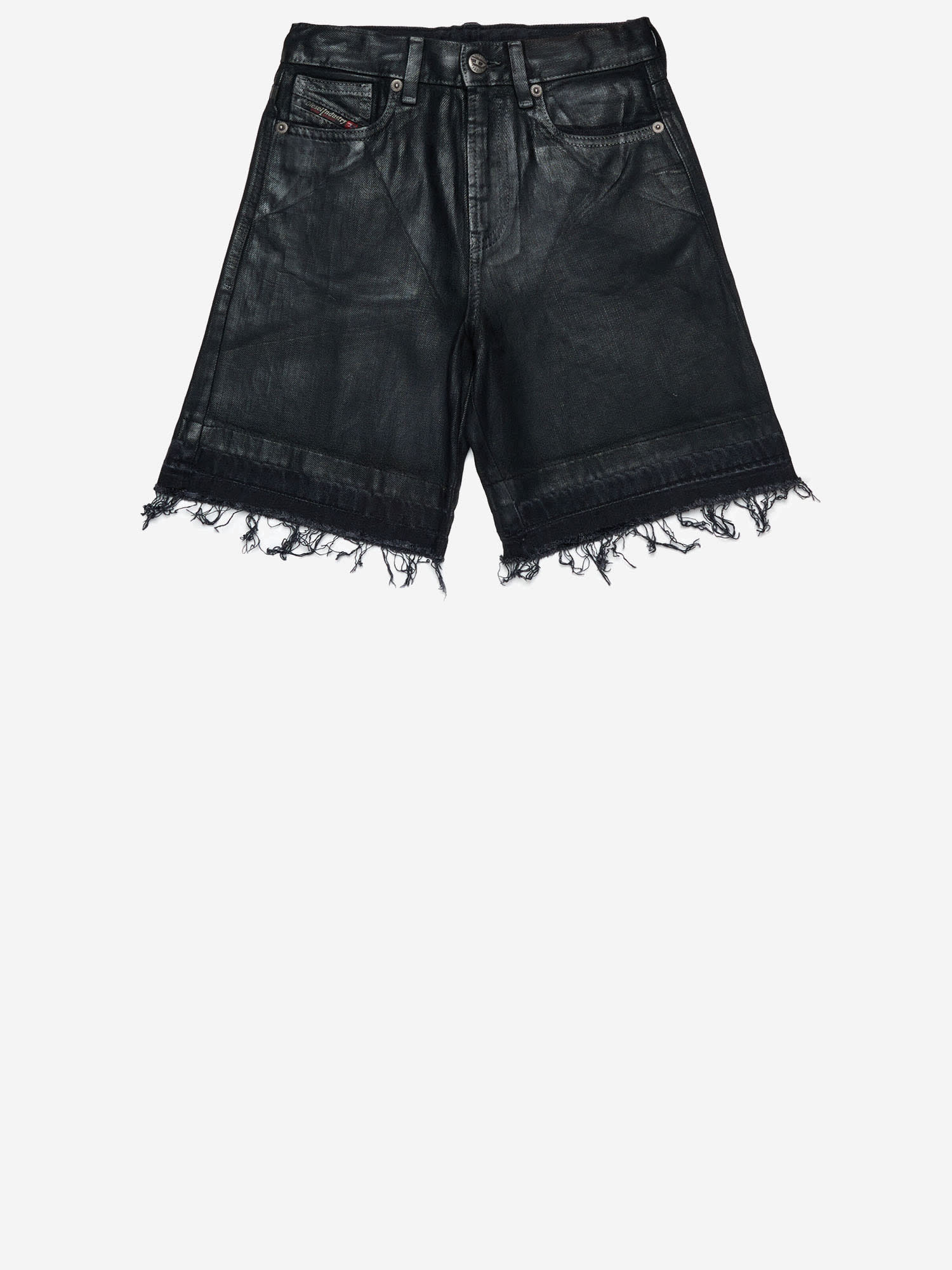 Diesel Short Trousers In Cotton Blend In Black