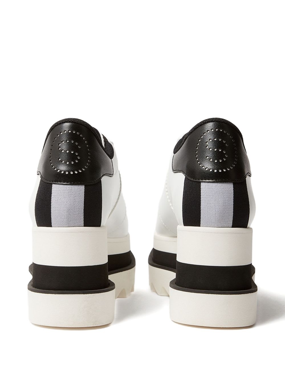 Stella Mccartney Sneak-elyse 80mm Vegan Leather Platform Sneakers In White
