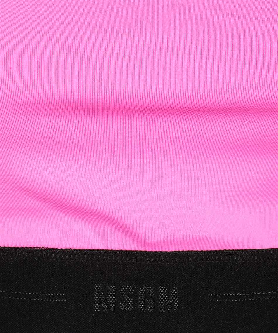 Msgm Logo Sporty Tank-top In Pink