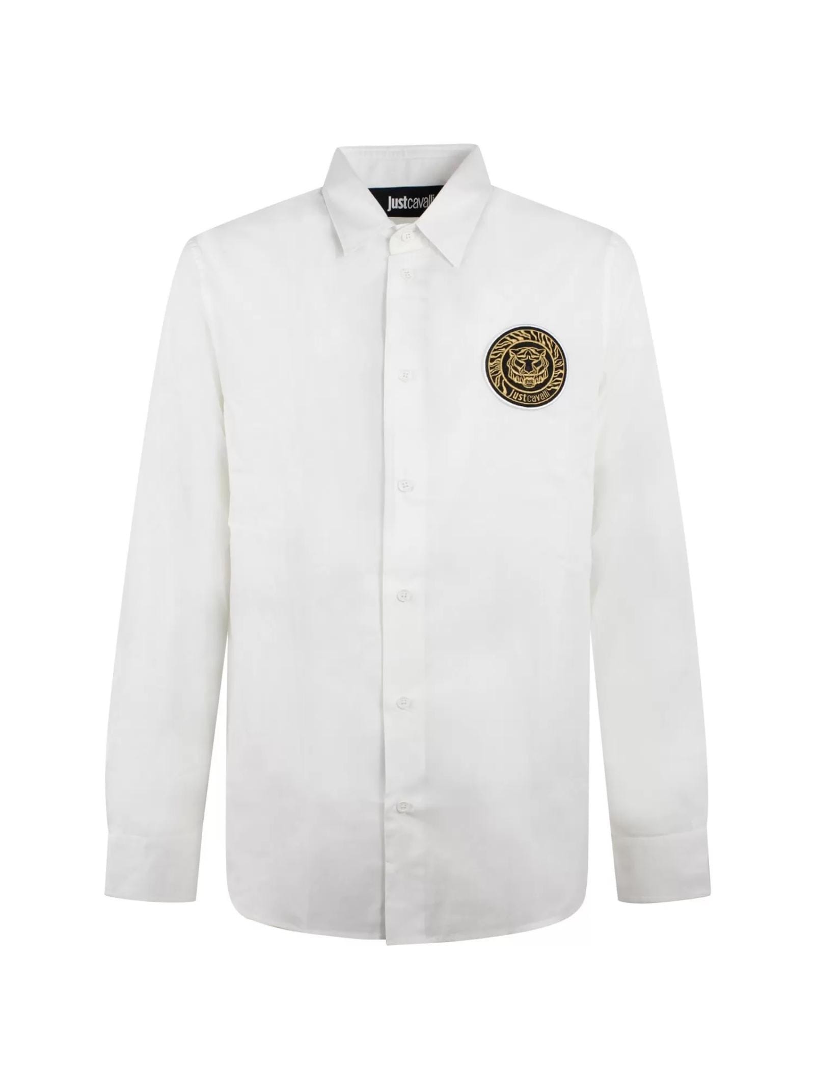 Shop Just Cavalli Shirts White