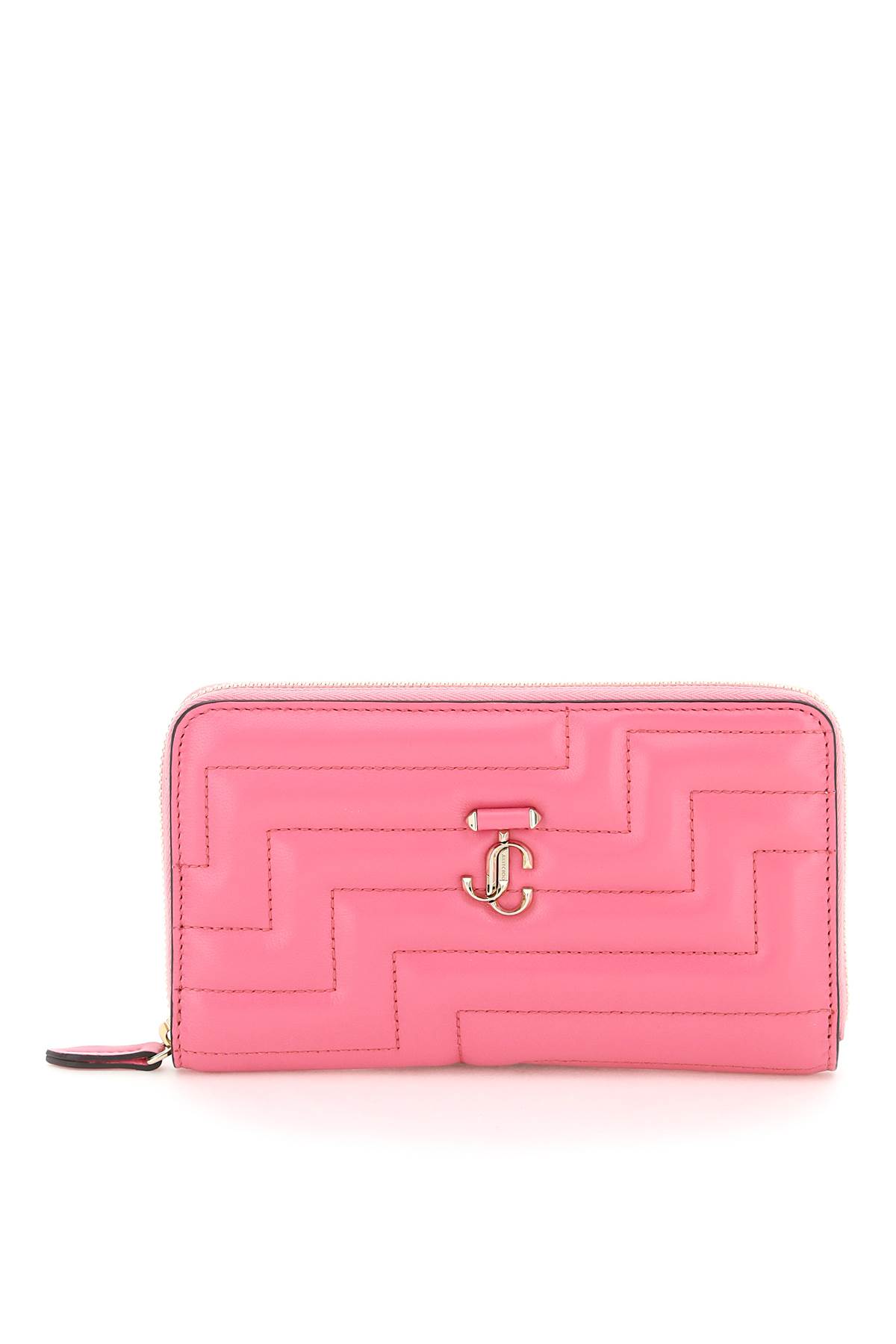 Jimmy Choo Zip Around Quilted Nappa Wallet