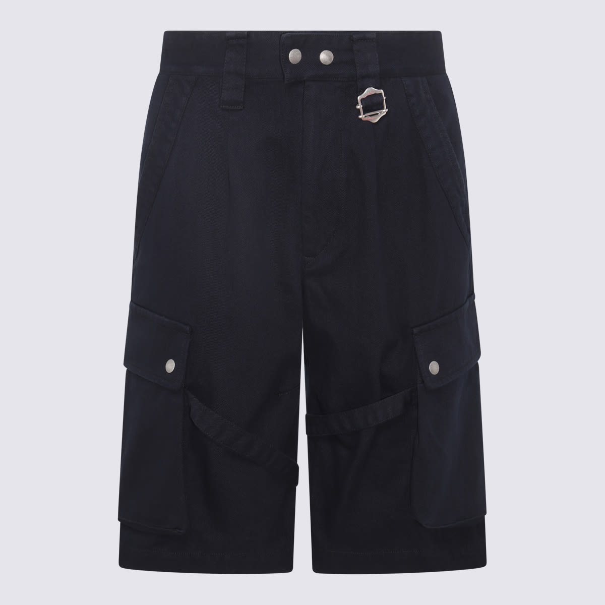 Shop Isabel Marant Black Cotton Cargo Shorts