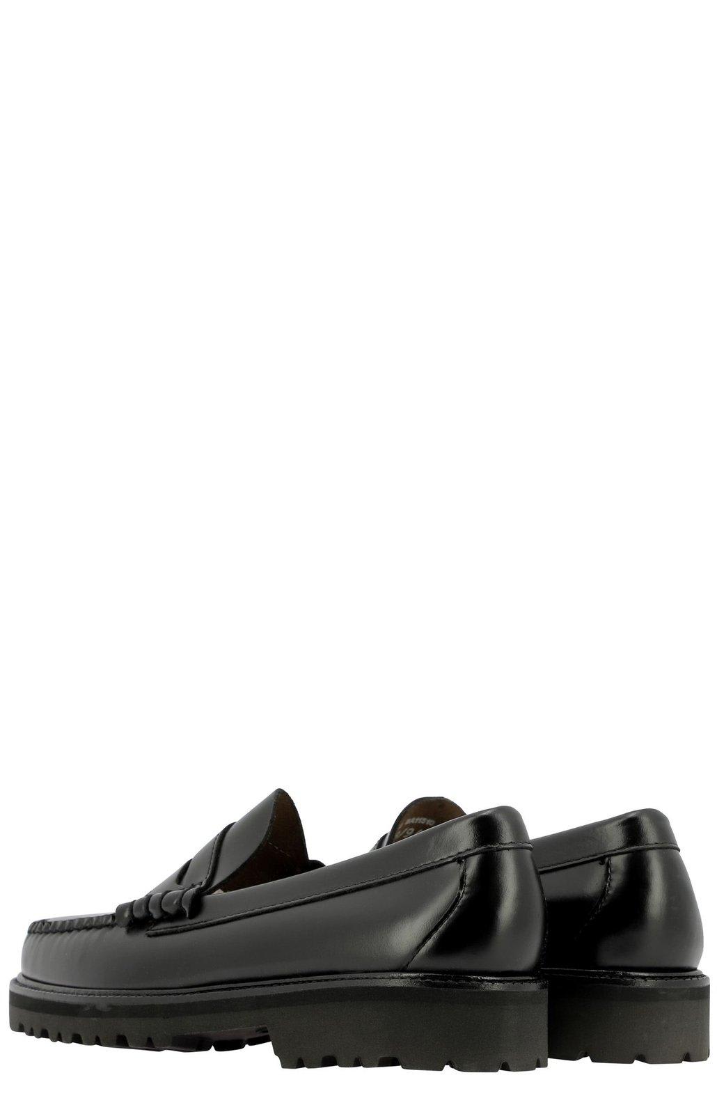 Shop G.h.bass &amp; Co. Larson Round Toe Slip-on Loafers In Black