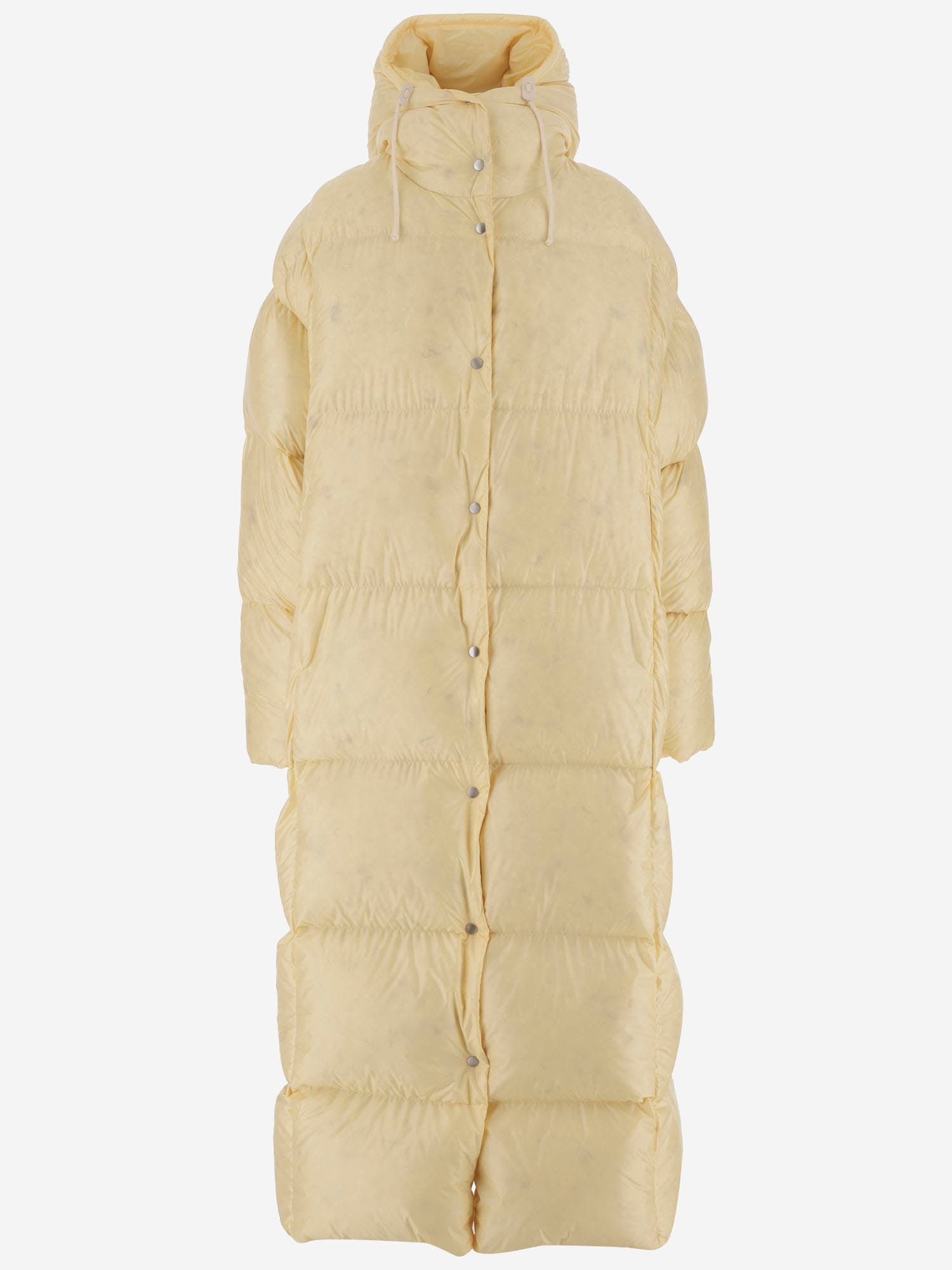Jil Sander Long Down Jacket With Hood - Coats - BeyondStyle