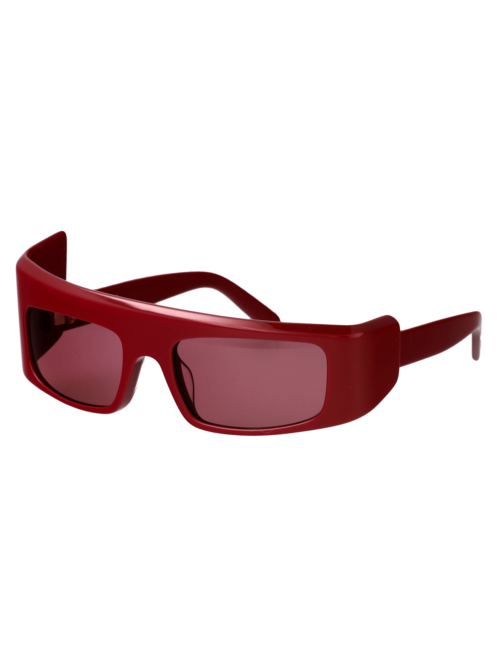Gcds Rosso Luc Acetate Sunglasses In 66s Rosso Luc/bordeaux