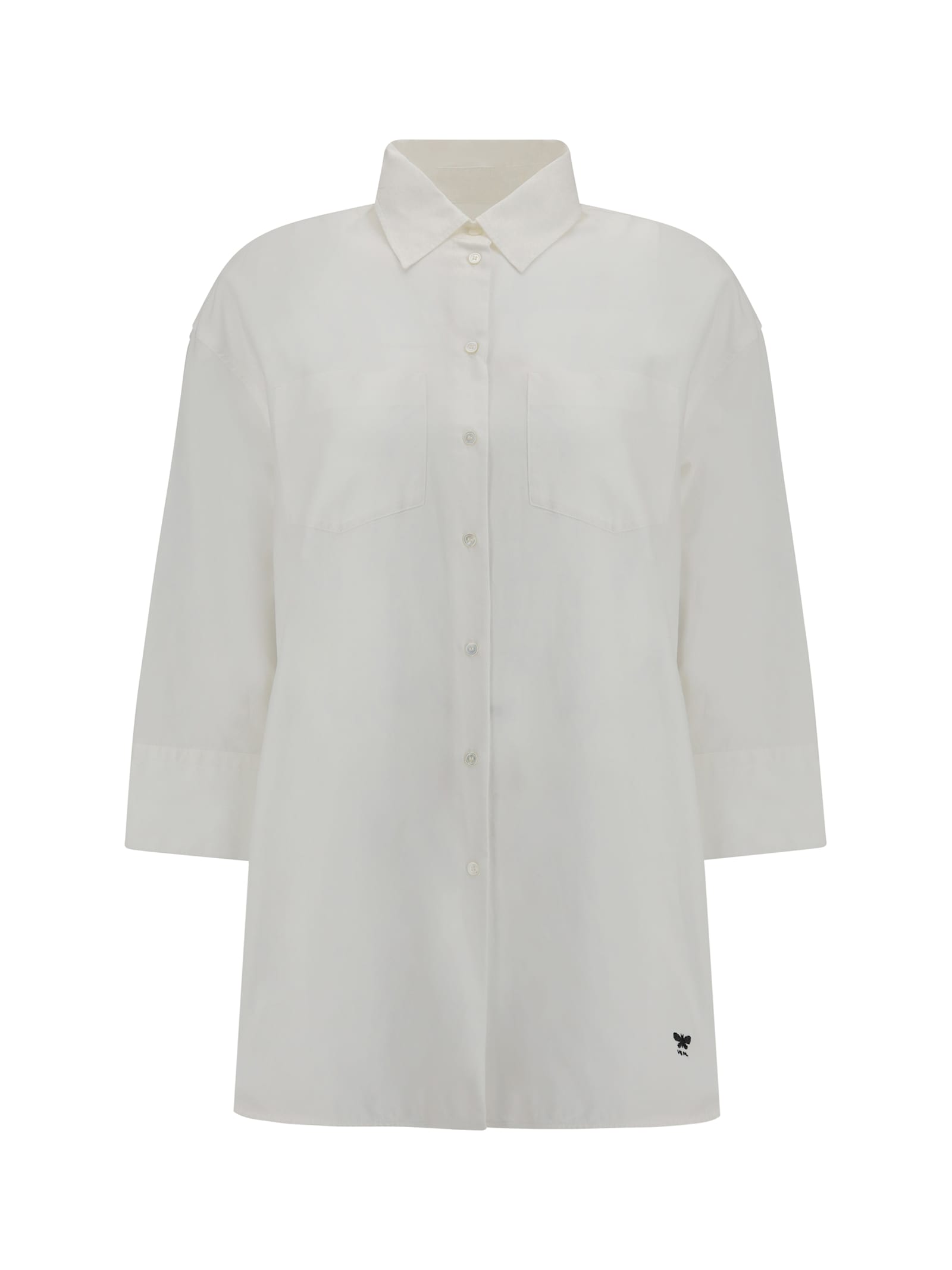 Weekend Max Mara Queva Shirt In Cotton In White