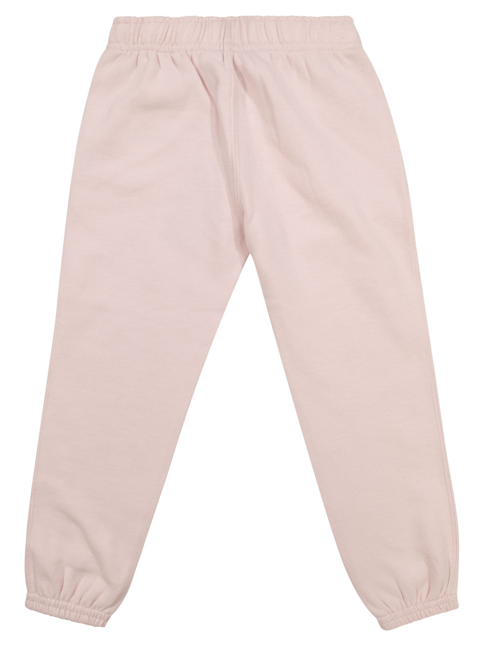 Shop Polo Ralph Lauren Plush Jogging Trousers In Pink