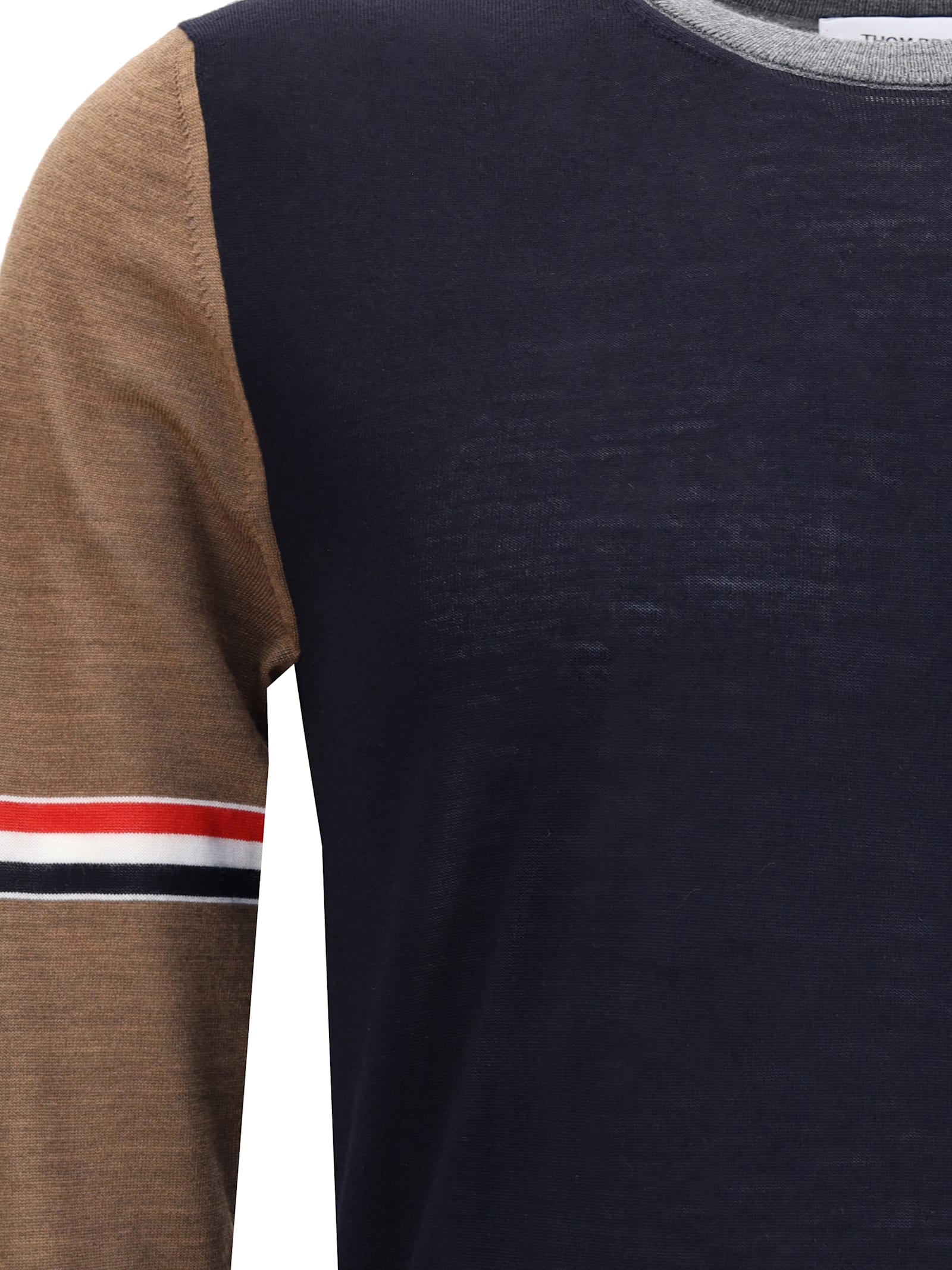 Thom Browne Virgin Wool Sweater In Blue