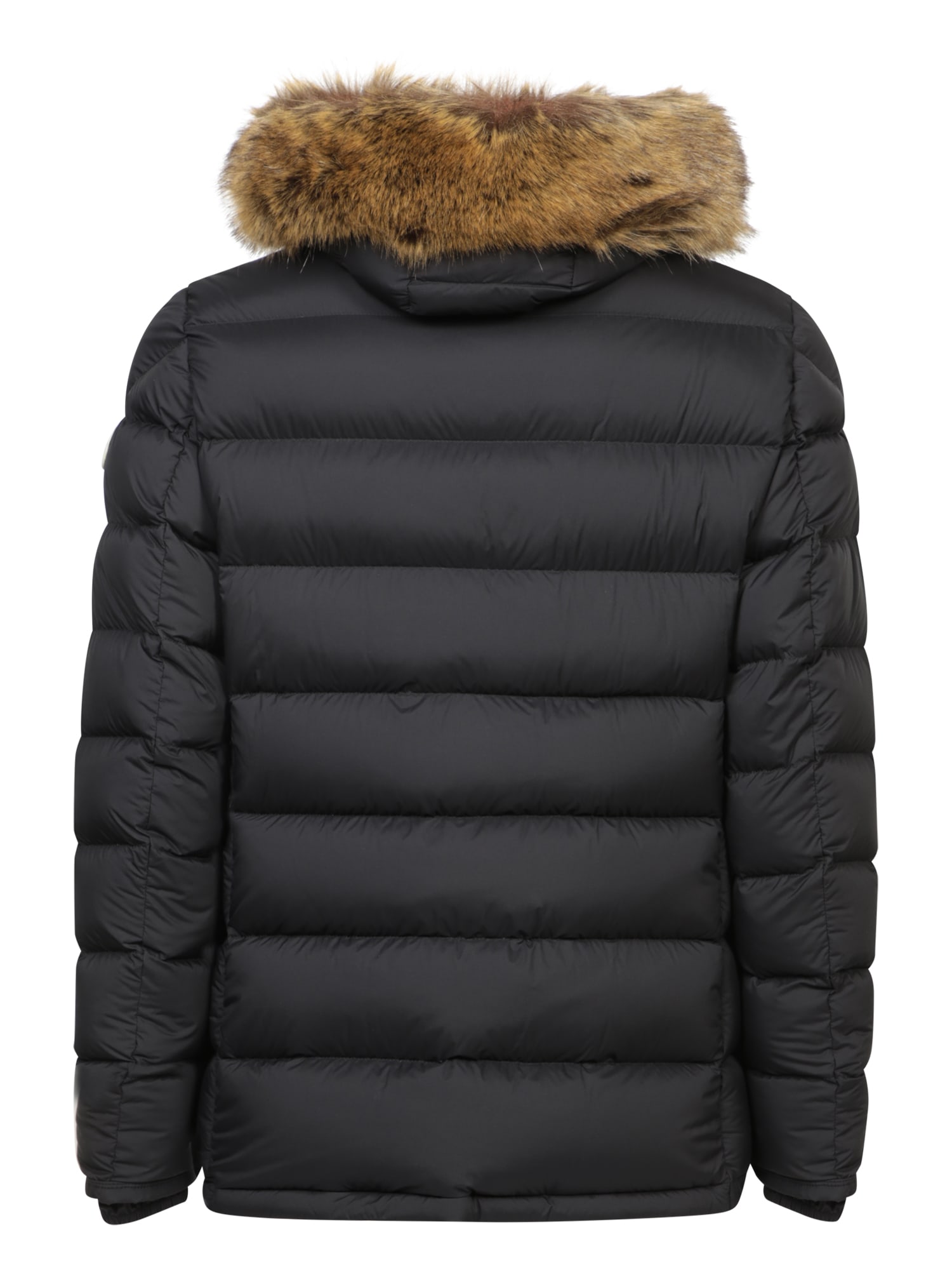 Shop Moncler Cluny Black Parka Jacket