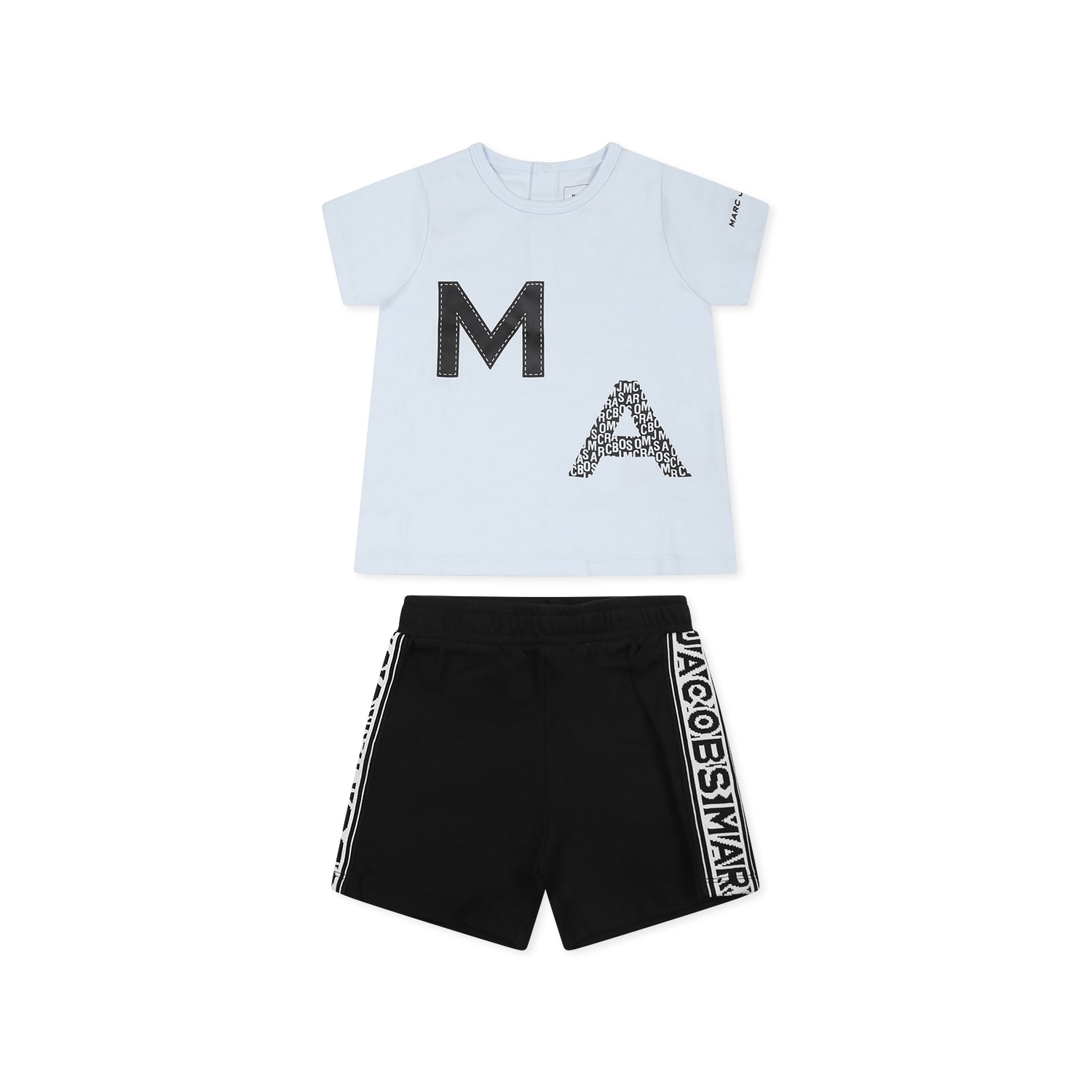 Marc Jacobs Multicolor Suit For Baby Boy With Logo In Multicolor