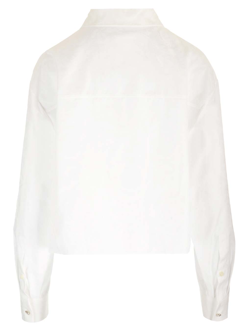 Shop Versace Medusa Detail Shirt In Bianco