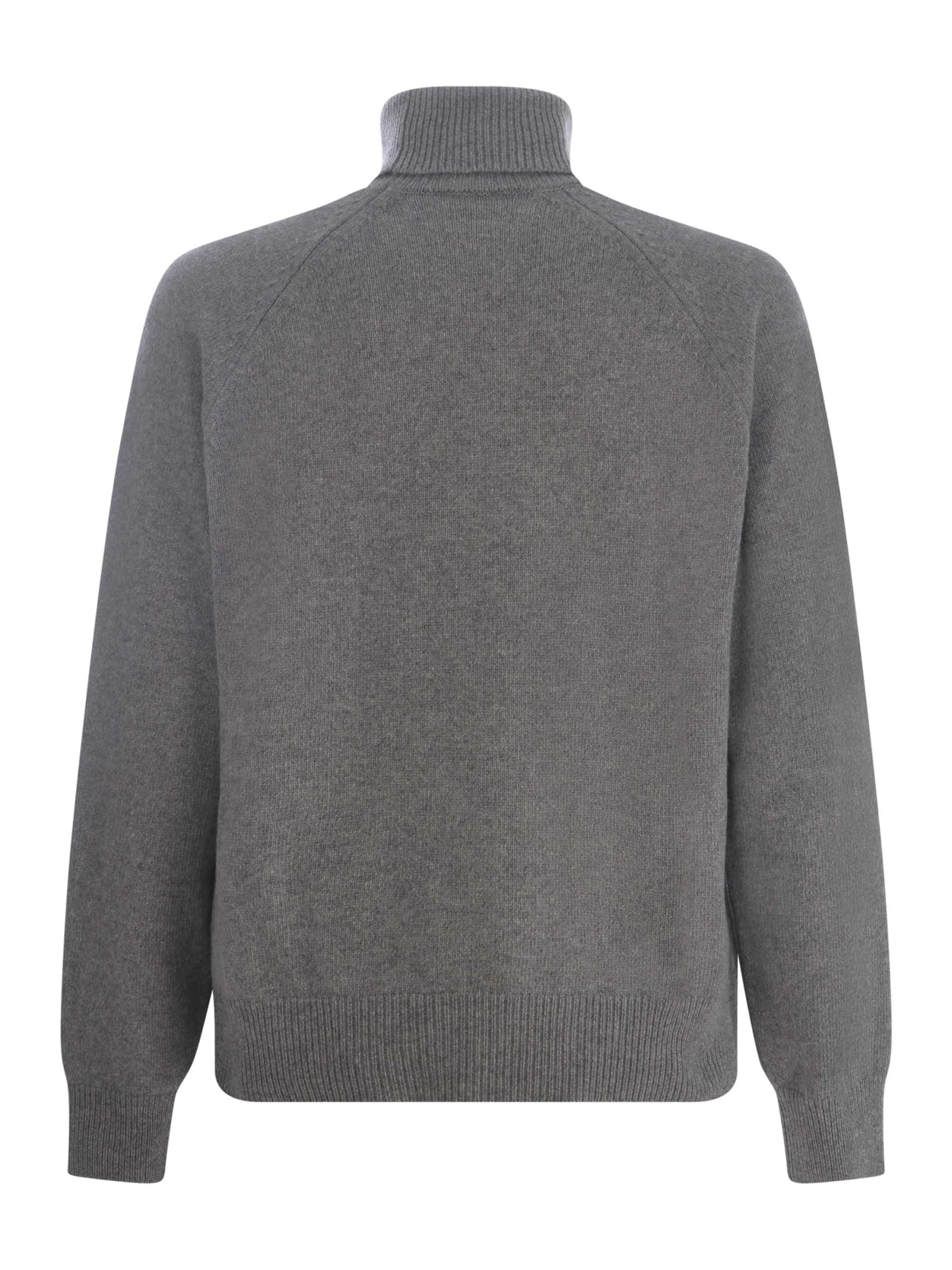 Shop Kenzo Sweater  Flower In Wool In Grey