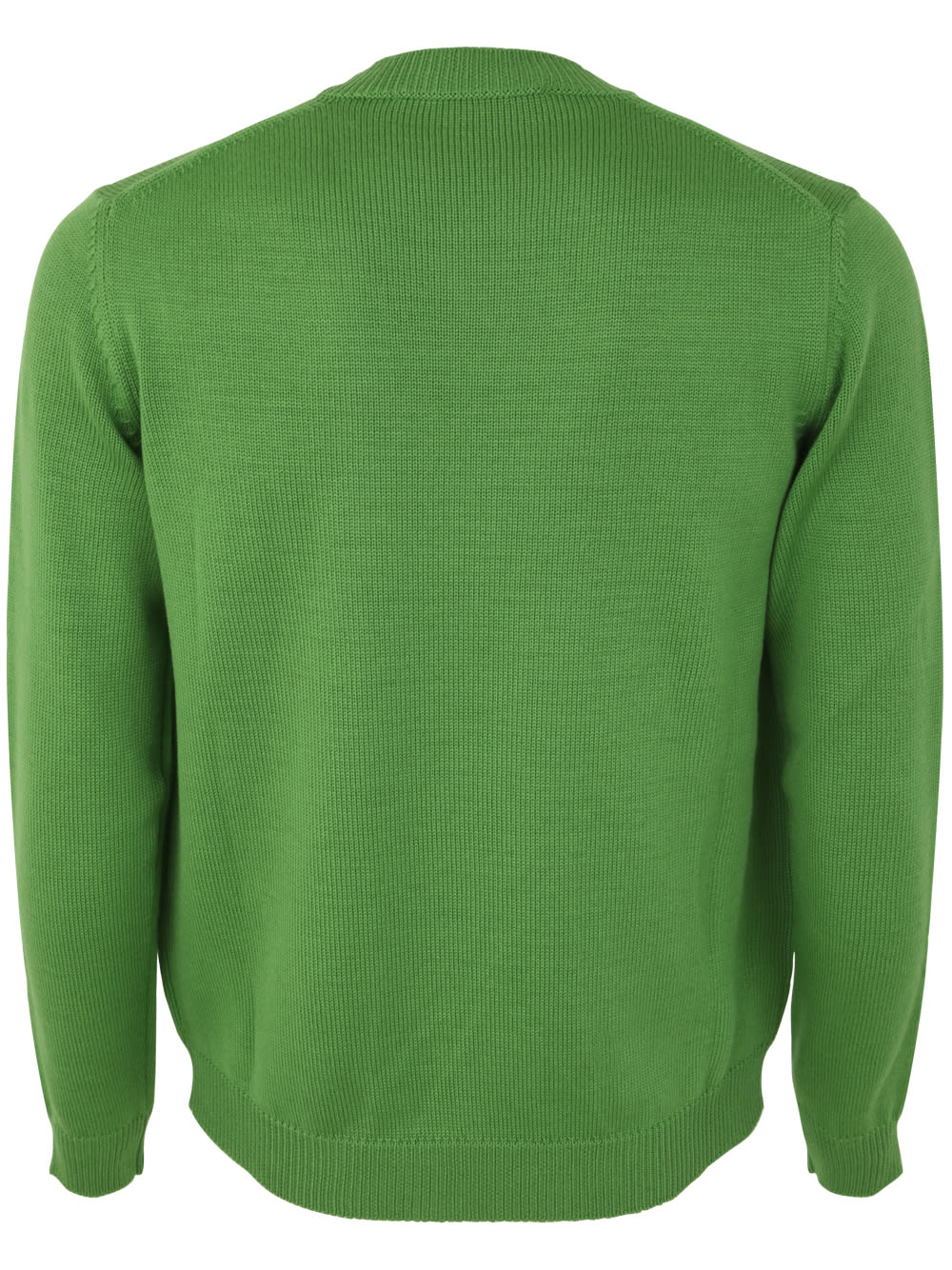 Shop Nuur Long Sleeve Crew Neck Sweater In Green