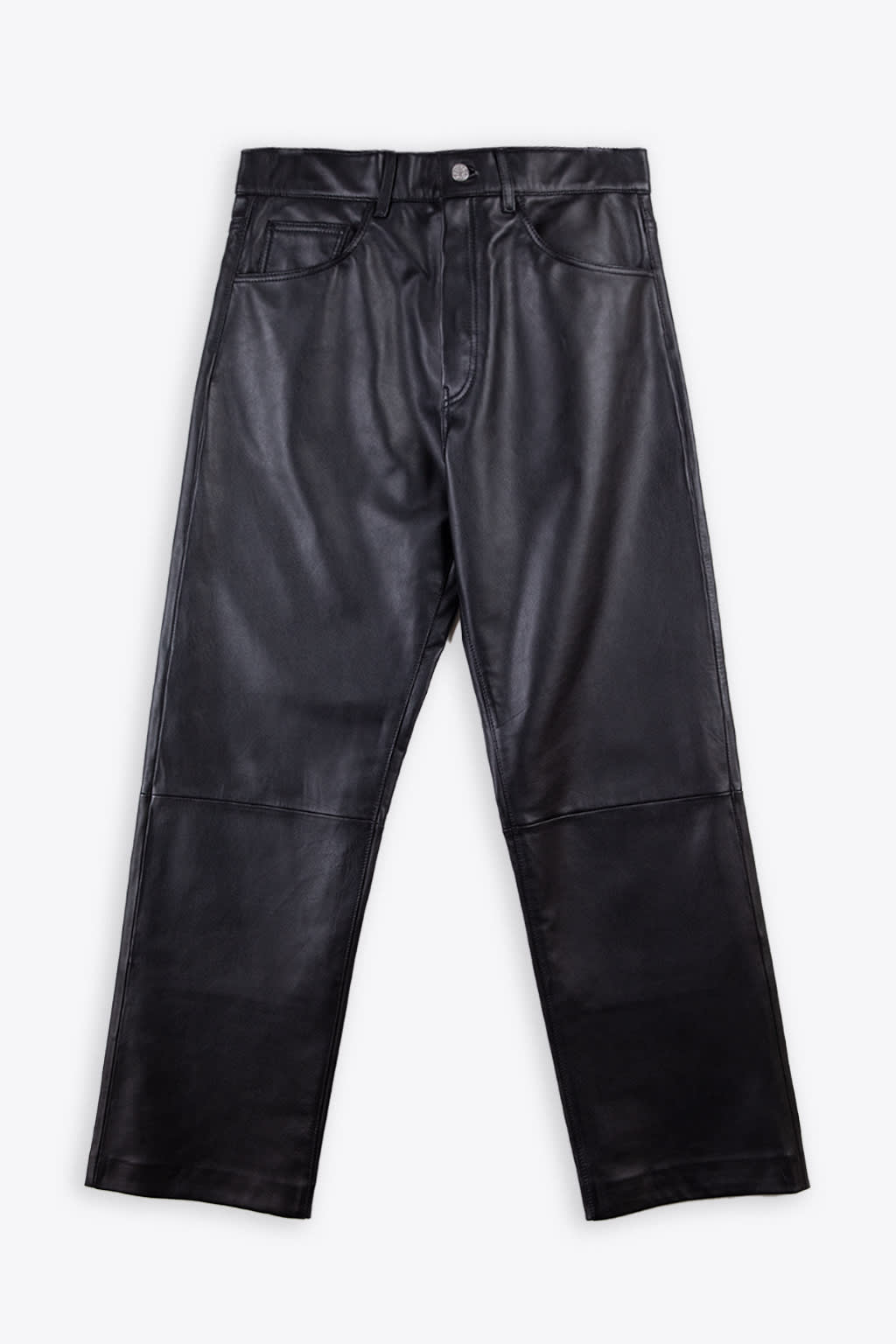 SUNFLOWER LOOSE LEATHER BLACK LEATHER LOOSE PANT - LOOSE LEATHER PANT