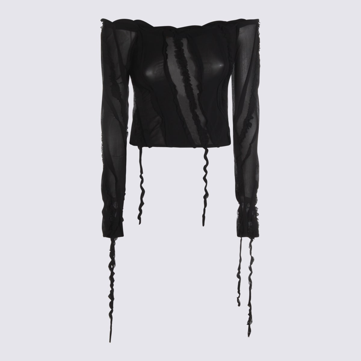 Black Viscose Top