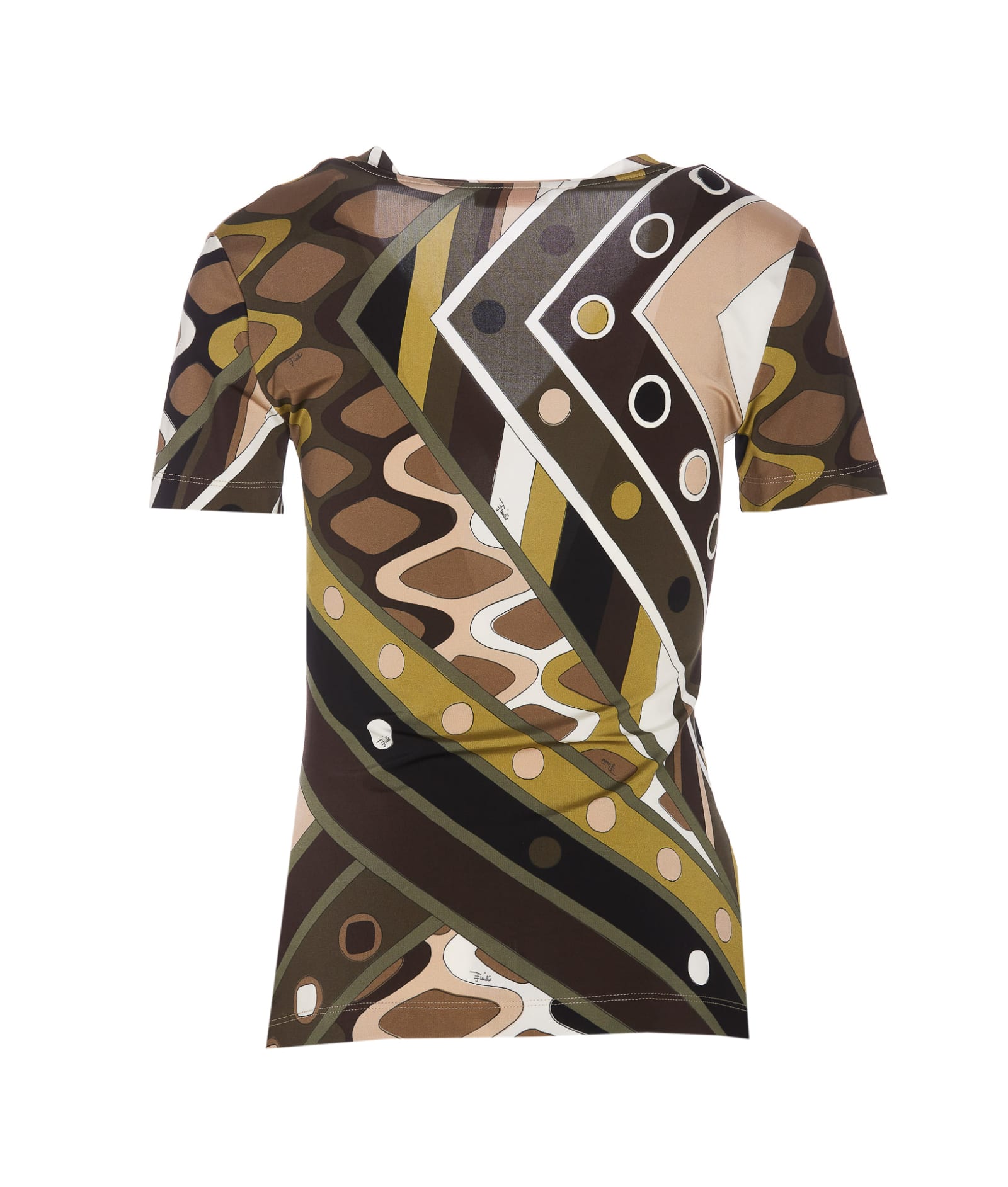 Shop Pucci Vivara Print T-shirt In Multicolor