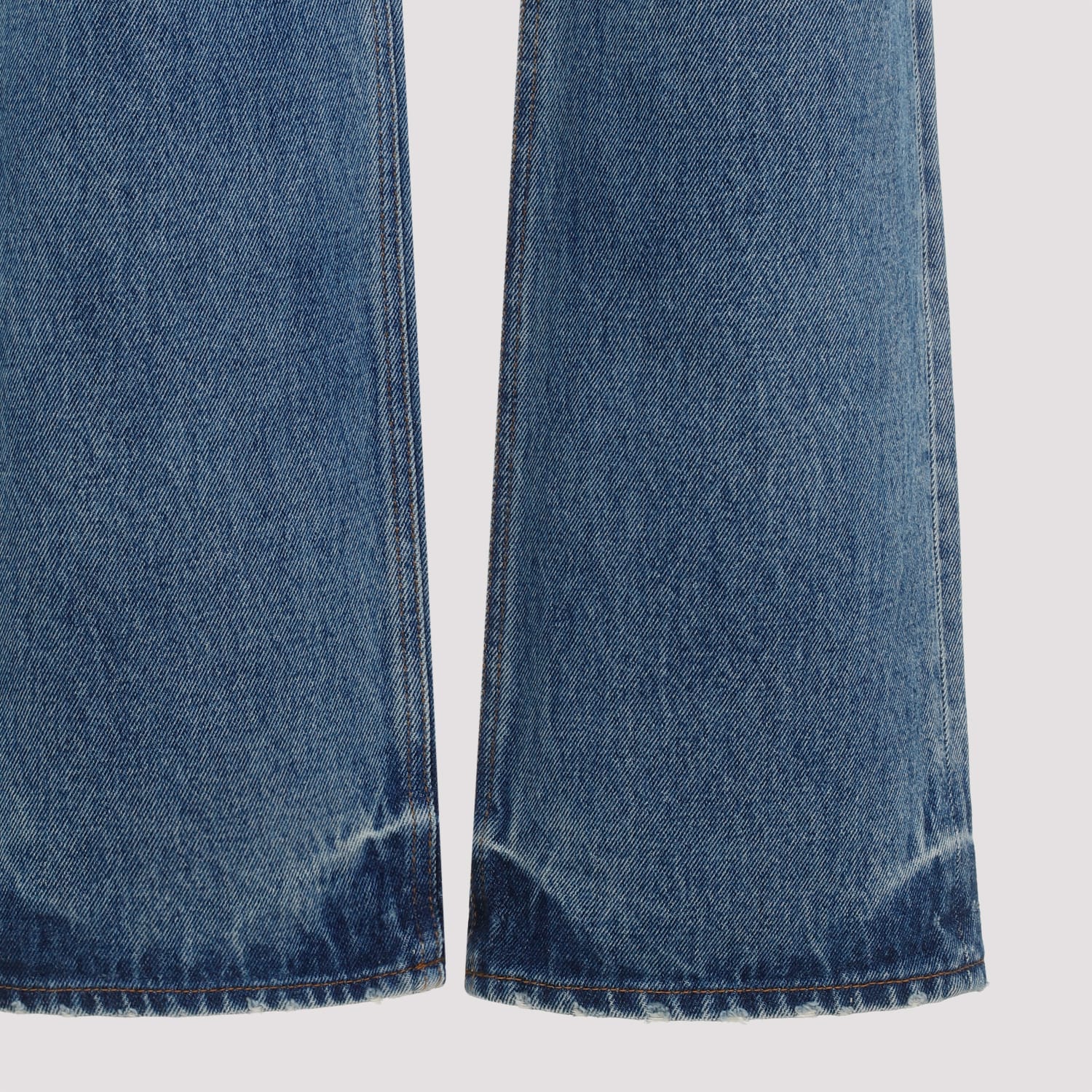 Shop Jacquemus Le De-nîmes Droit Jeans In C Blue Tabac