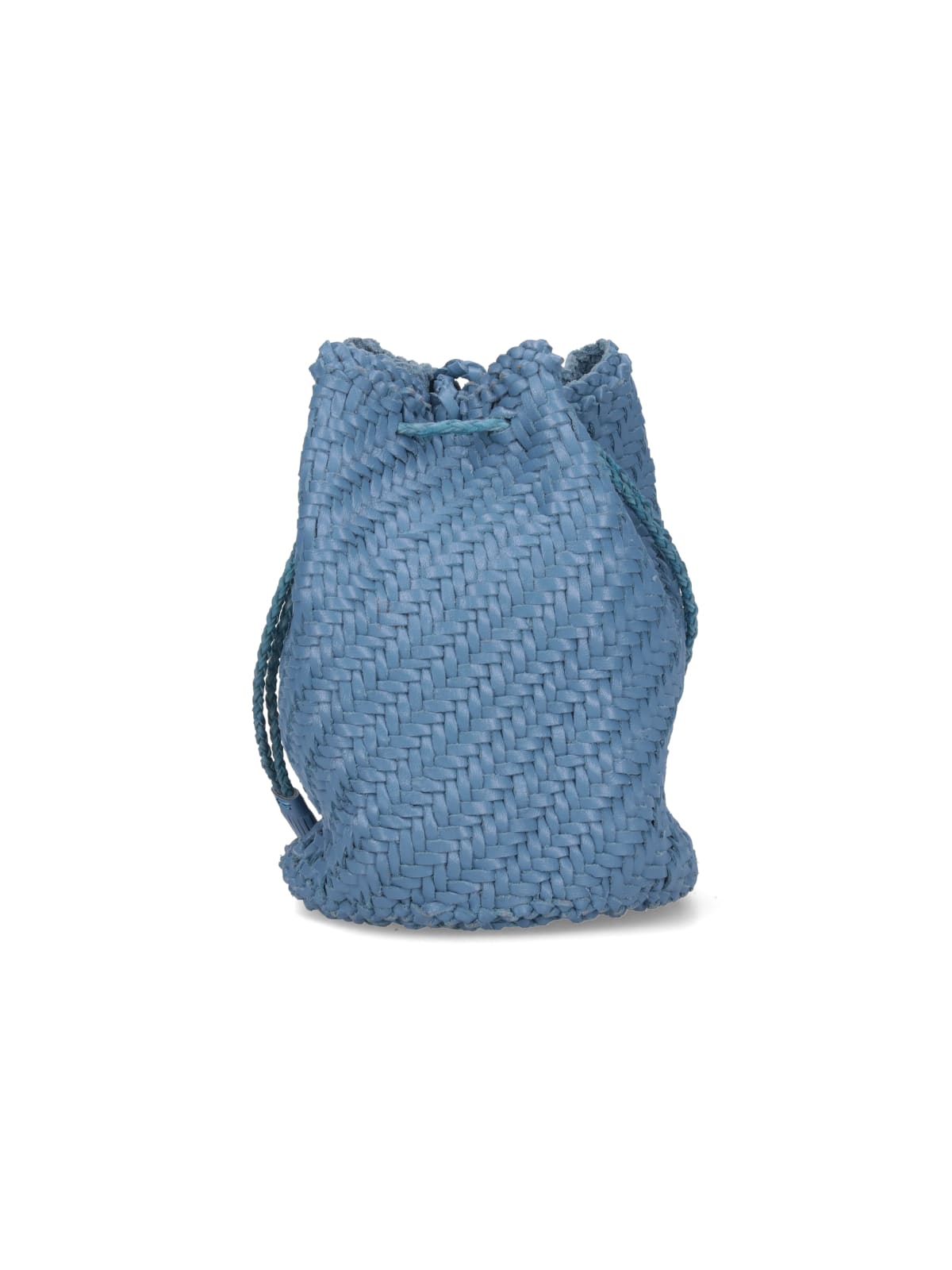 Shop Dragon Diffusion Pompom Bucket Bag In Light Blue
