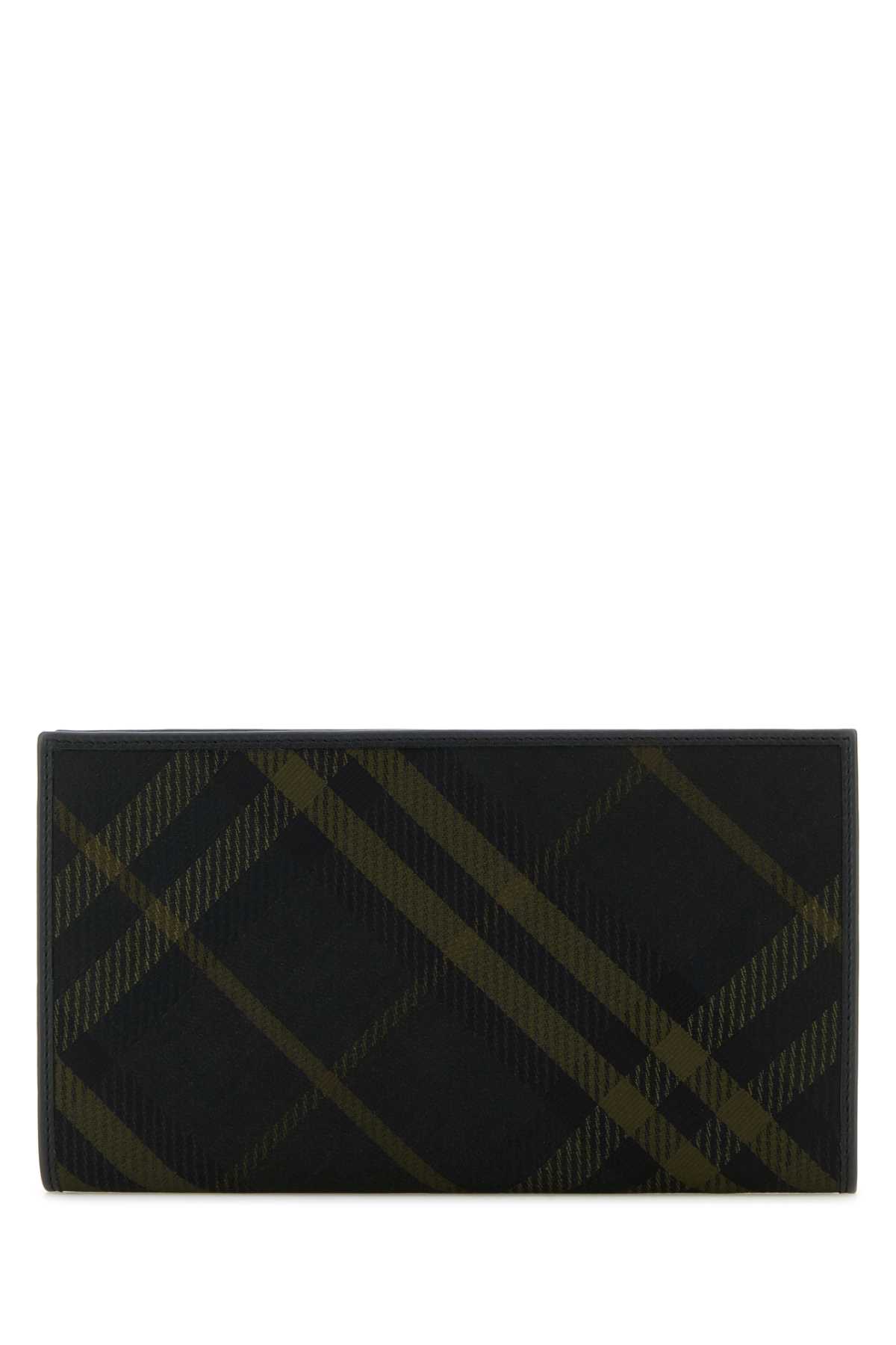 Burberry Multicolor Printed E-canvas Wallet In Shadow