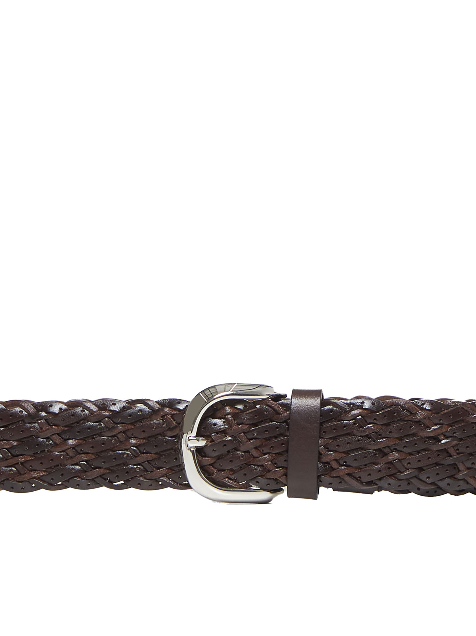 Shop Brunello Cucinelli Belt In Dark Brown