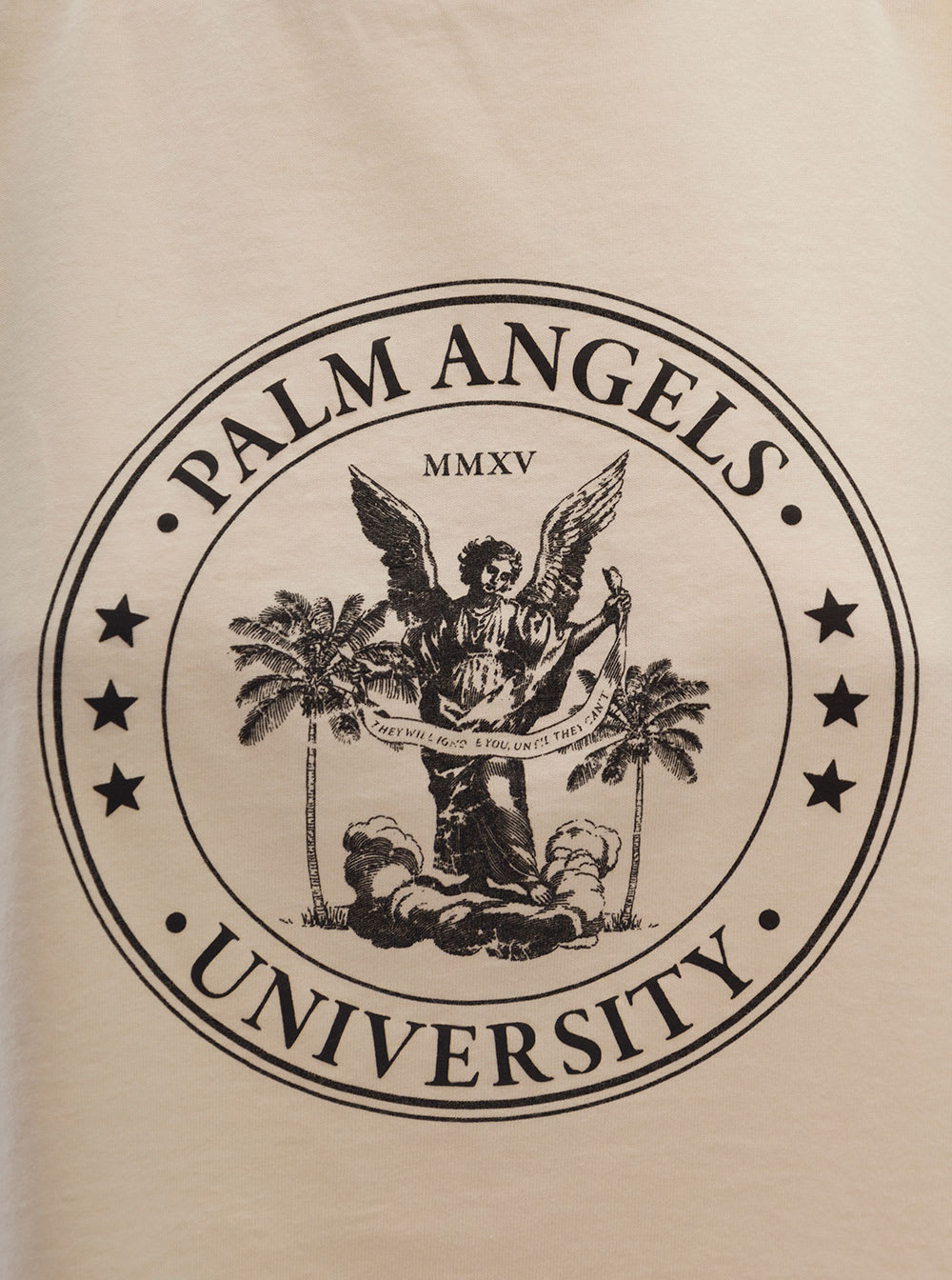 Green College logo-print cotton-jersey T-shirt, Palm Angels