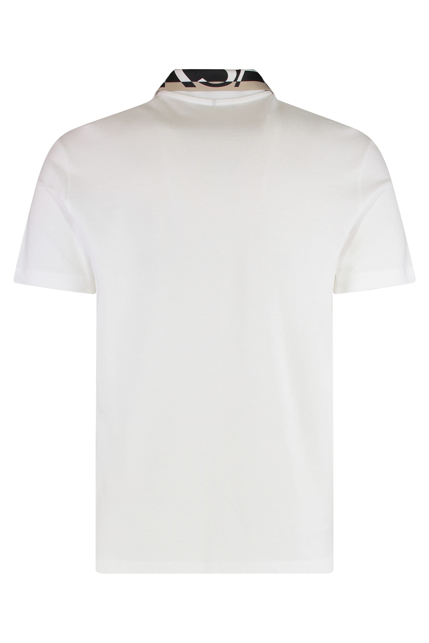 Versace Short-sleeved Polo Shirt In White