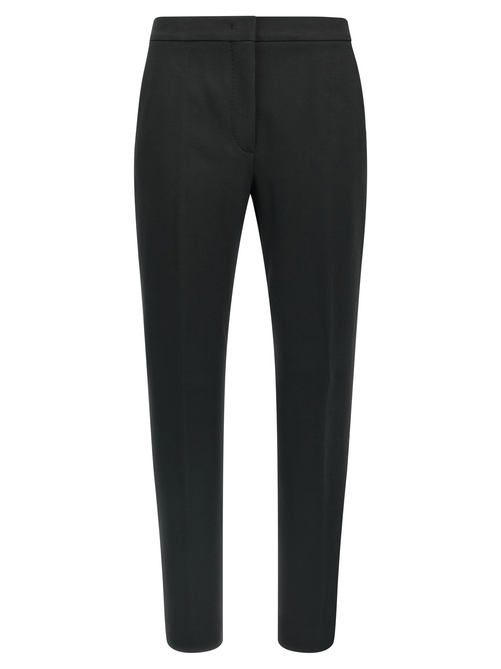 Max Mara Tailored Black Trousers With Smooth Finish And Functional Pockets In Black