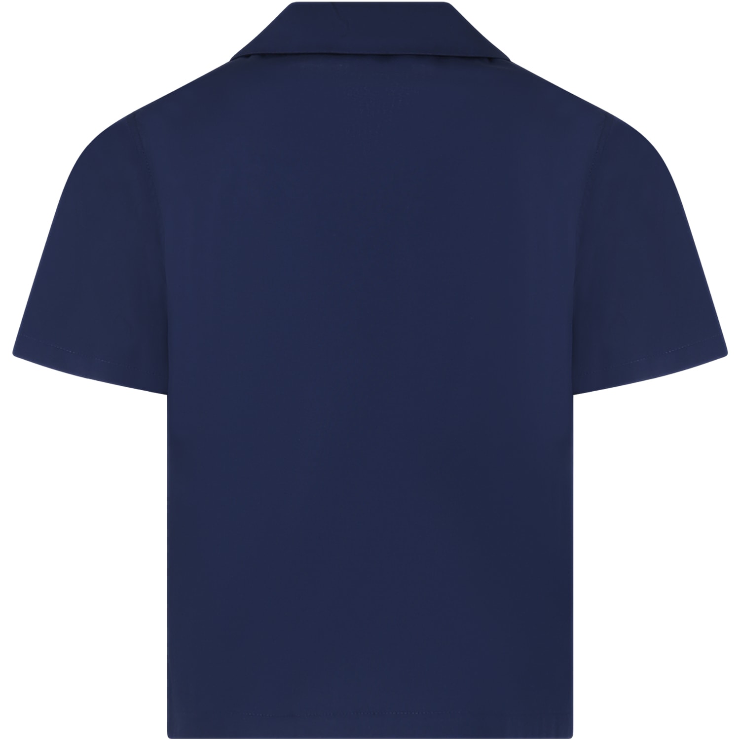 Shop Gucci Blue Shirt For Boy With Double G