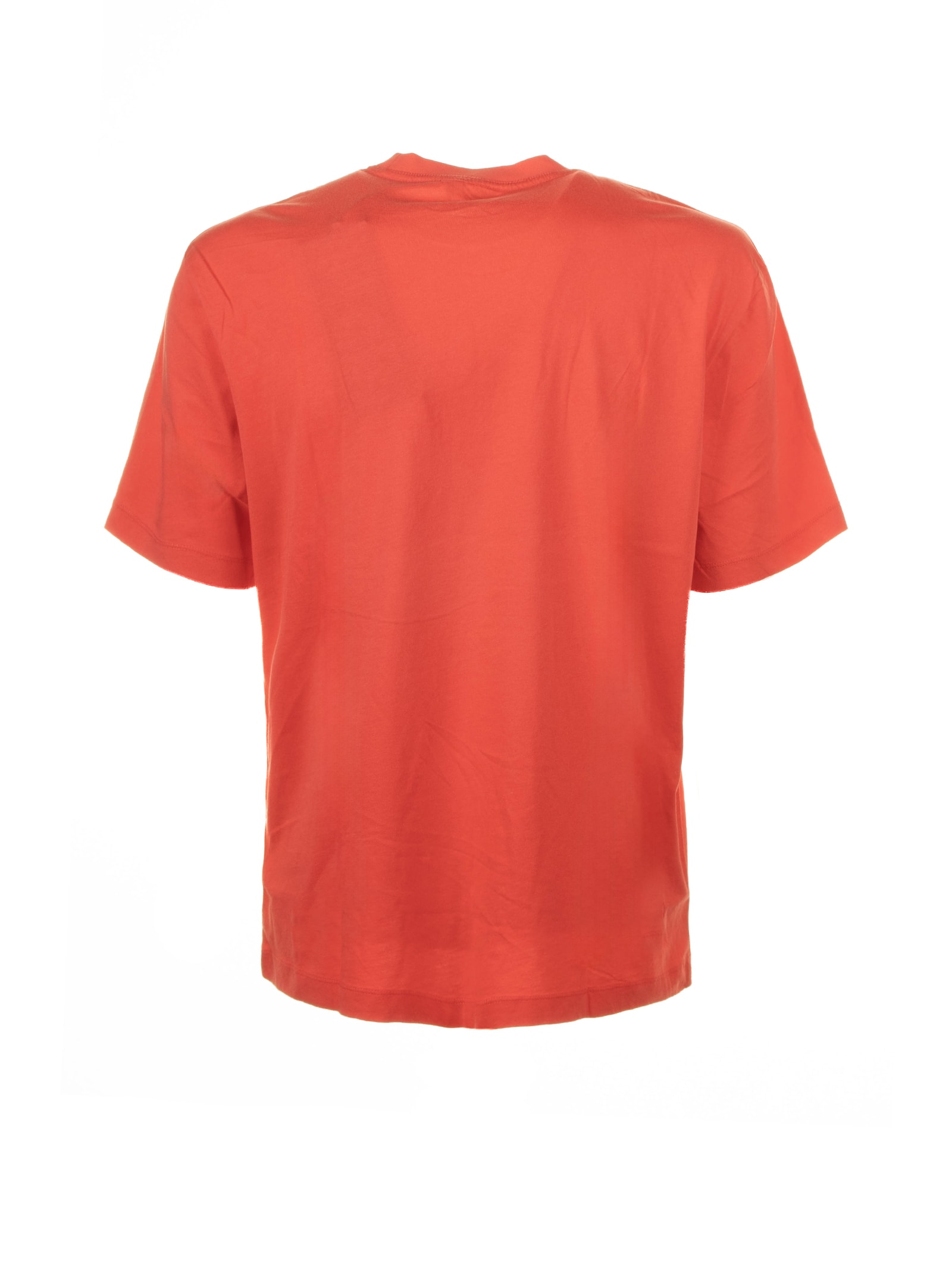 Shop Blauer Orange Cotton T-shirt In Arancio Acido