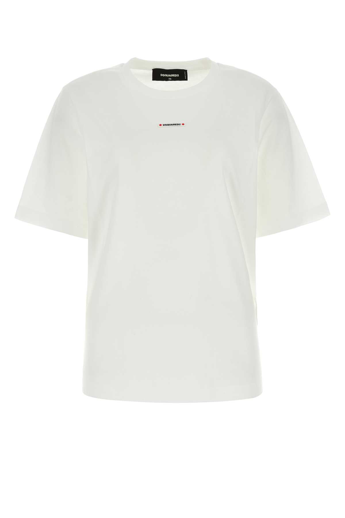 Dsquared2 Dsquared White Cotton T Shirt In White