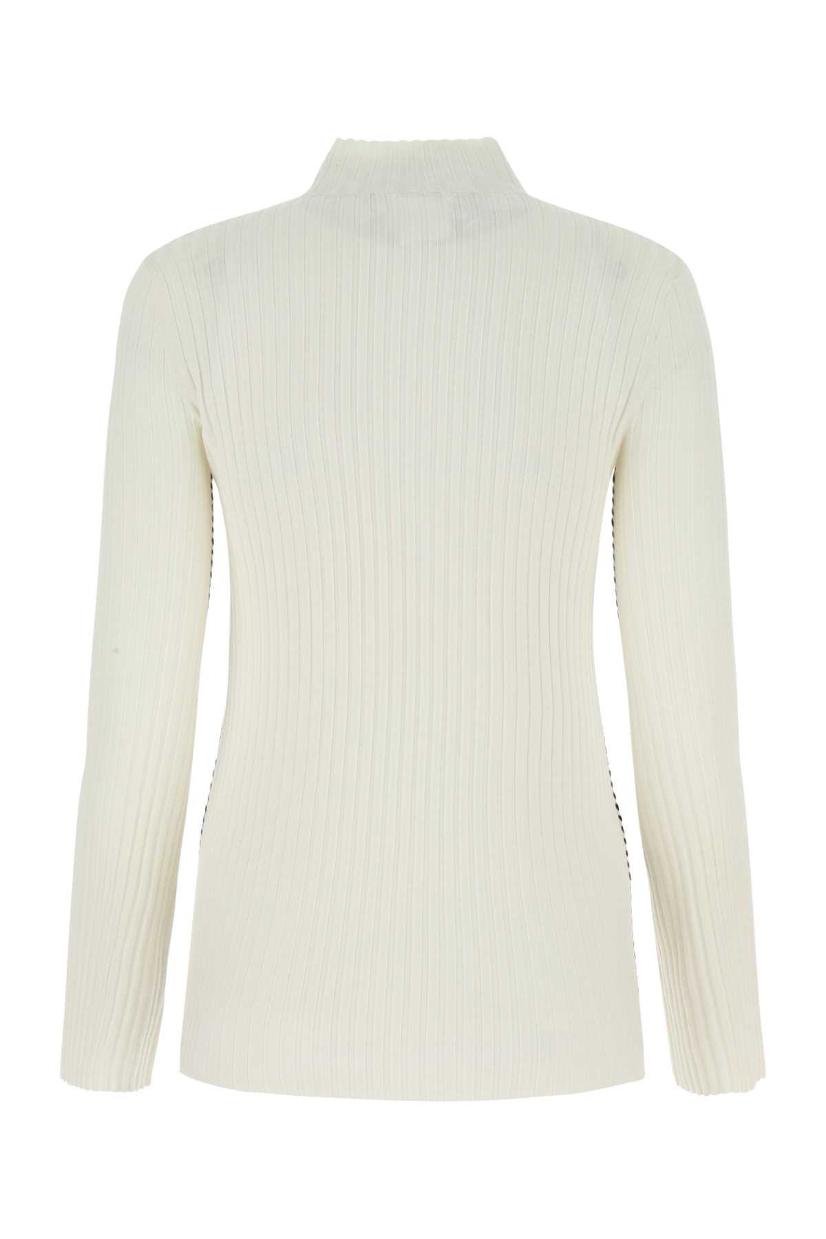 Shop Chloé Ivory Wool Top In 109