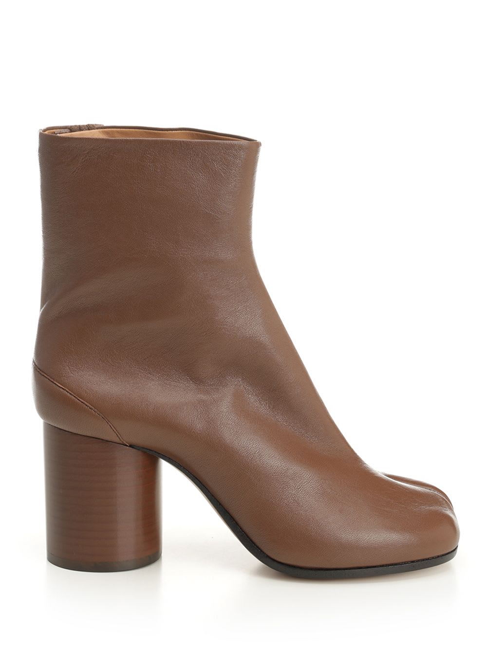 Maison Margiela Tabi Ankle Boots Woman Black In Brown