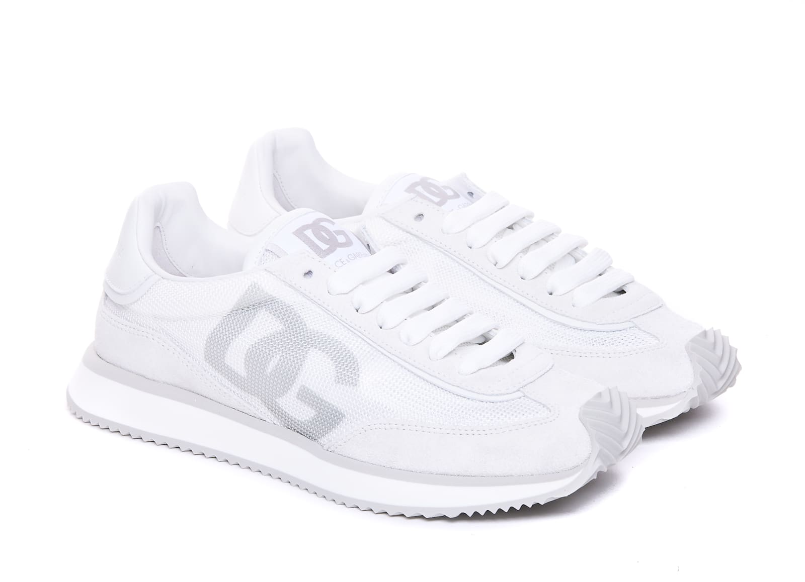 Shop Dolce & Gabbana Aria Dg Runner Sneakers In White