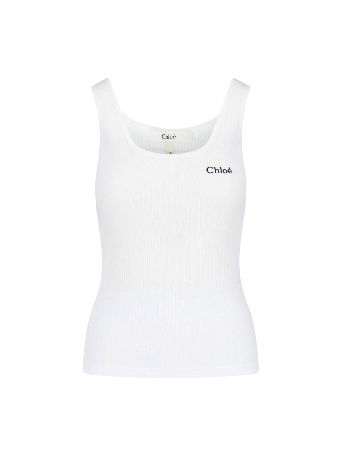 Chloé Tank Top In White