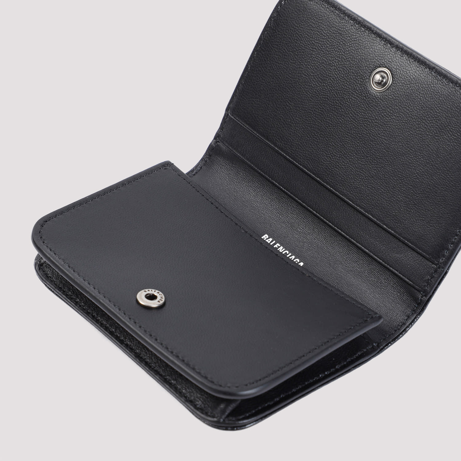 Shop Balenciaga Monaco Fla Ca Hol Credit Card Case In Black