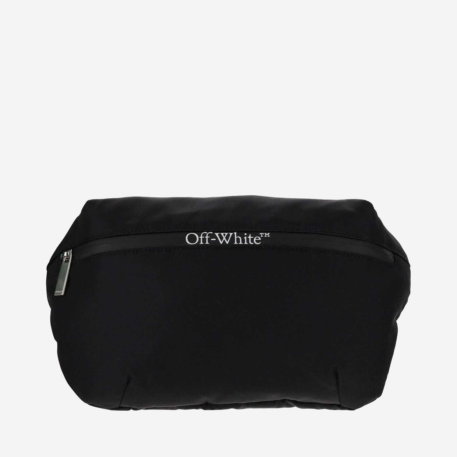 Off-white Technical Jersey Waist Pouch With Logo In Black