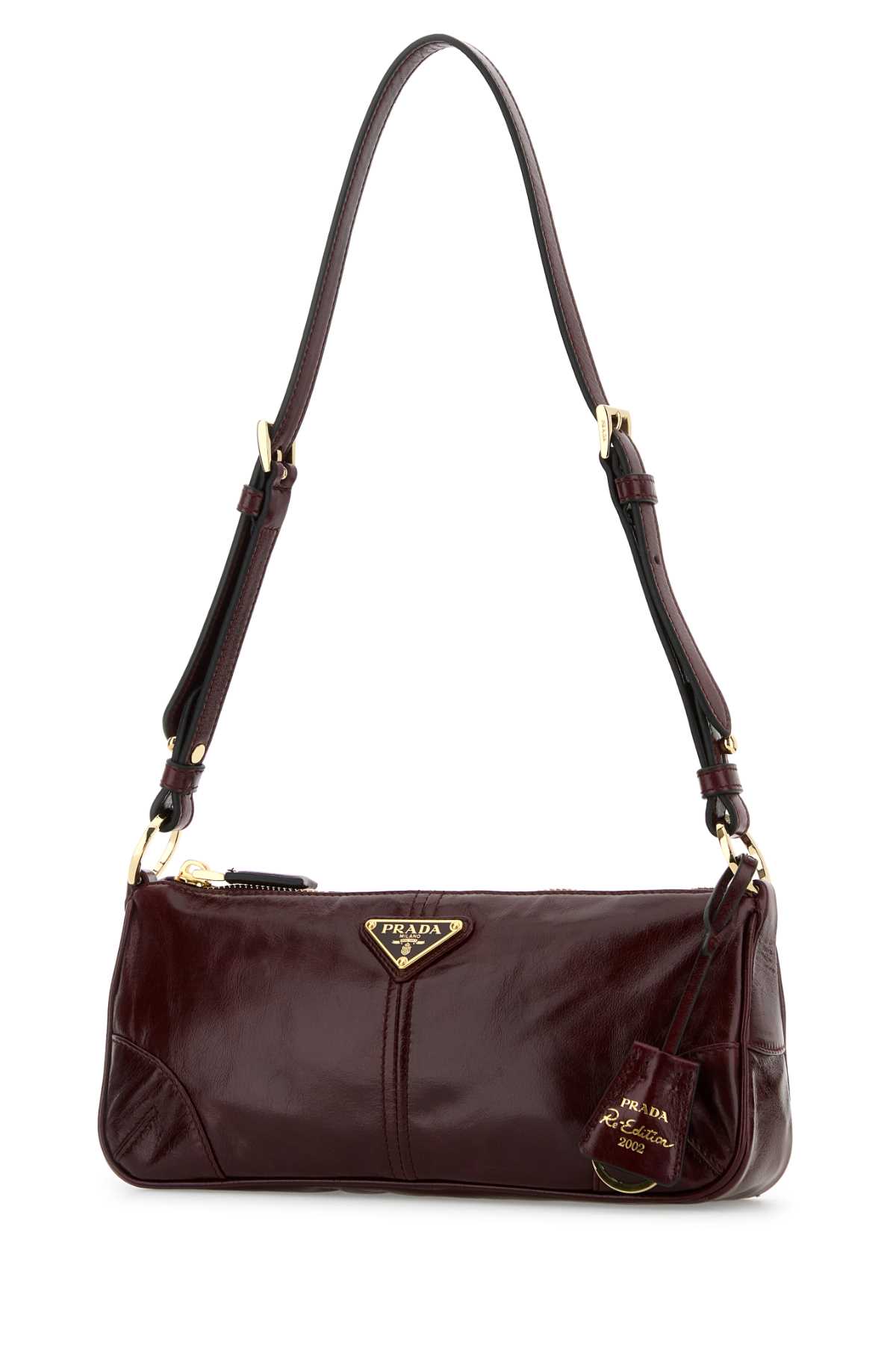 Prada Burgundy Re-edition 2002 Medium Shoulder Bag In Burgundy