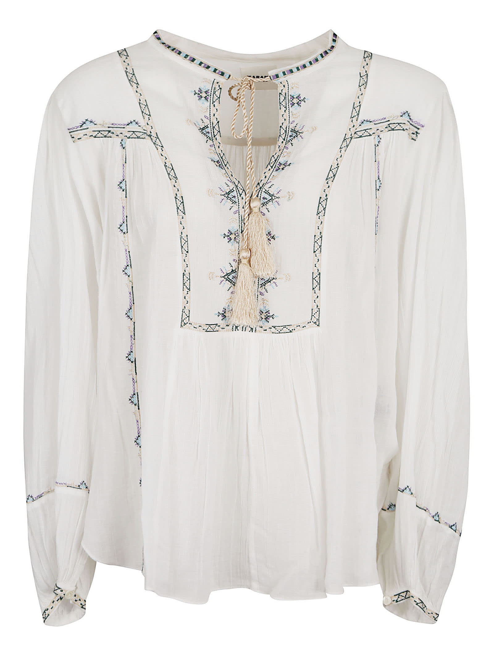 Shop Marant Etoile Sileika Blouse In White