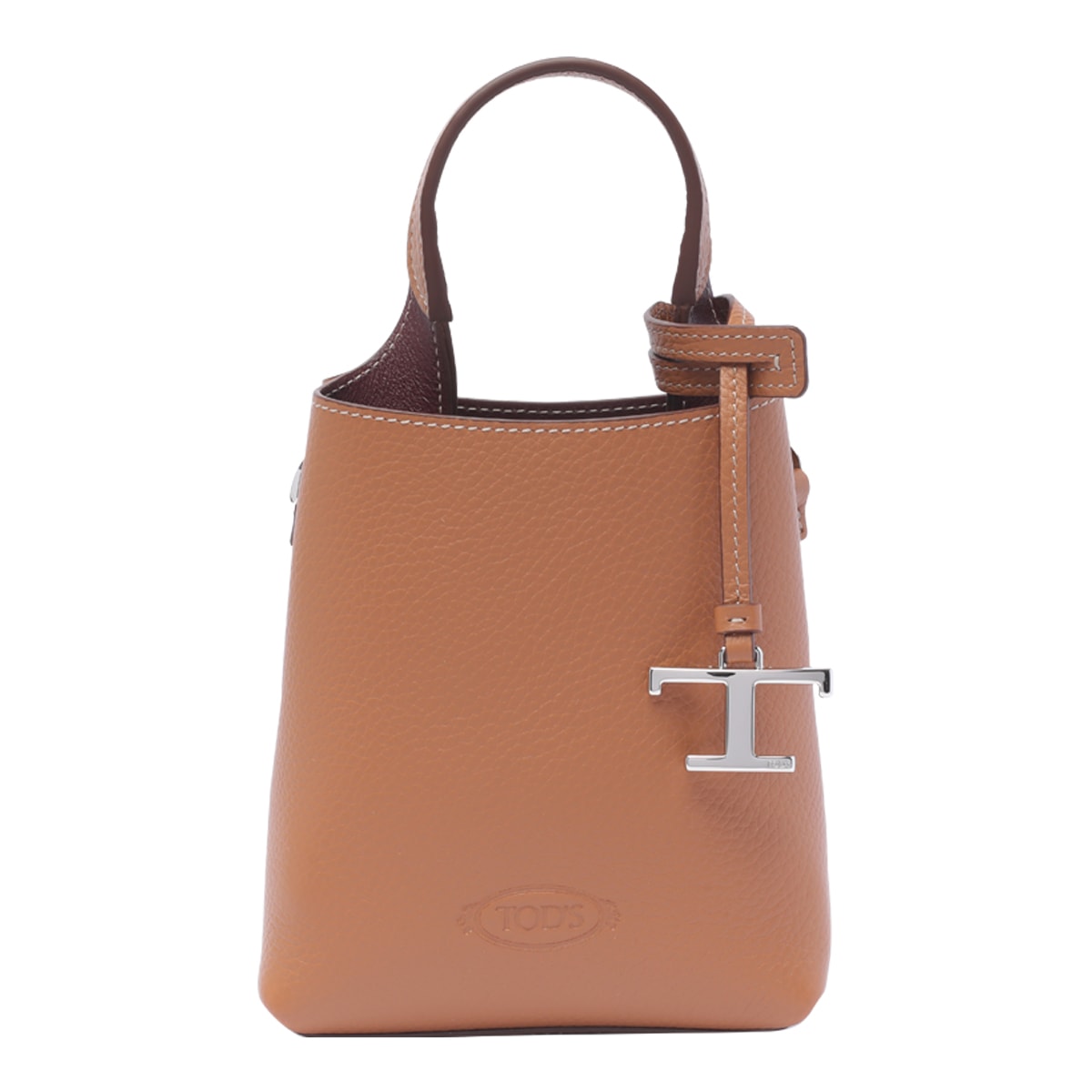 Shop Tod's Micro Tods Handbag In Brown