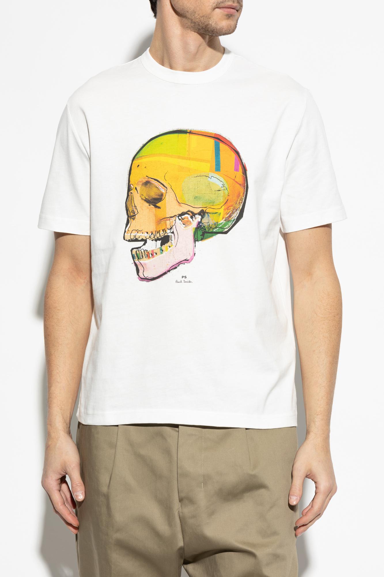 Ps By Paul Smith Ps Paul Smith Printed T-shirt In White
