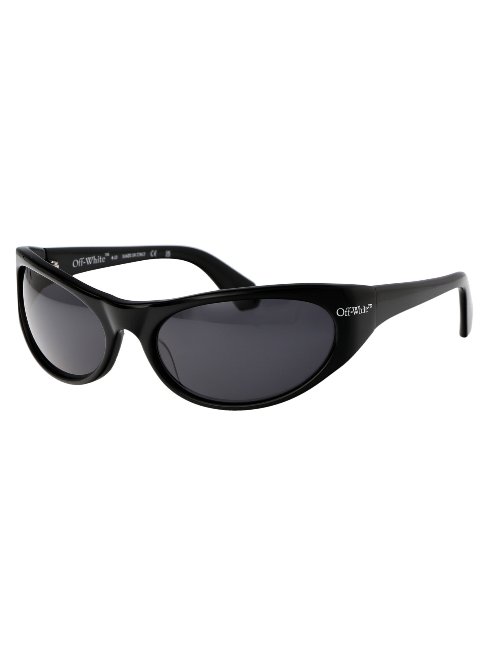 Off-white Napoli Oval-frame Sunglasses In 1007 Black