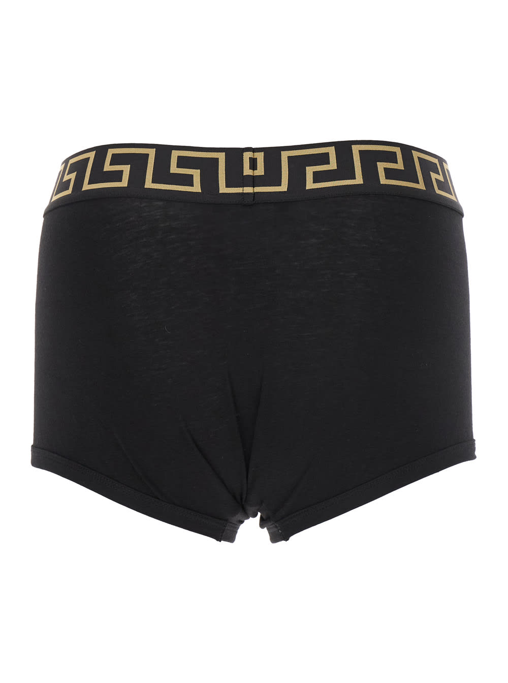 Versace Black Briefs With Elastic Waist With Medusa Print In Cotton Stretch Man In Black