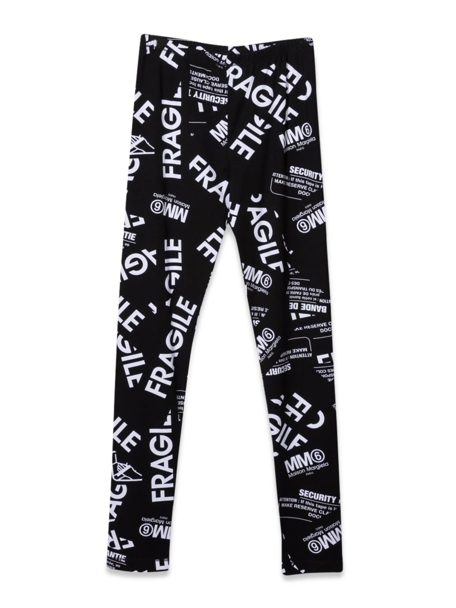 Mm6 Maison Margiela Kids' Pantaloni In Black