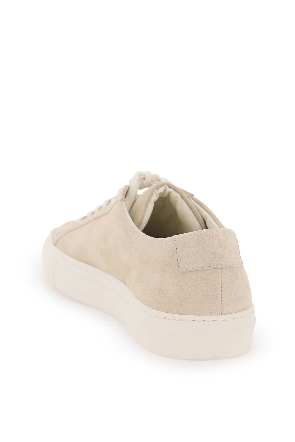 Shop Common Projects Suede Original Achilles Sneakers In Tan (beige)