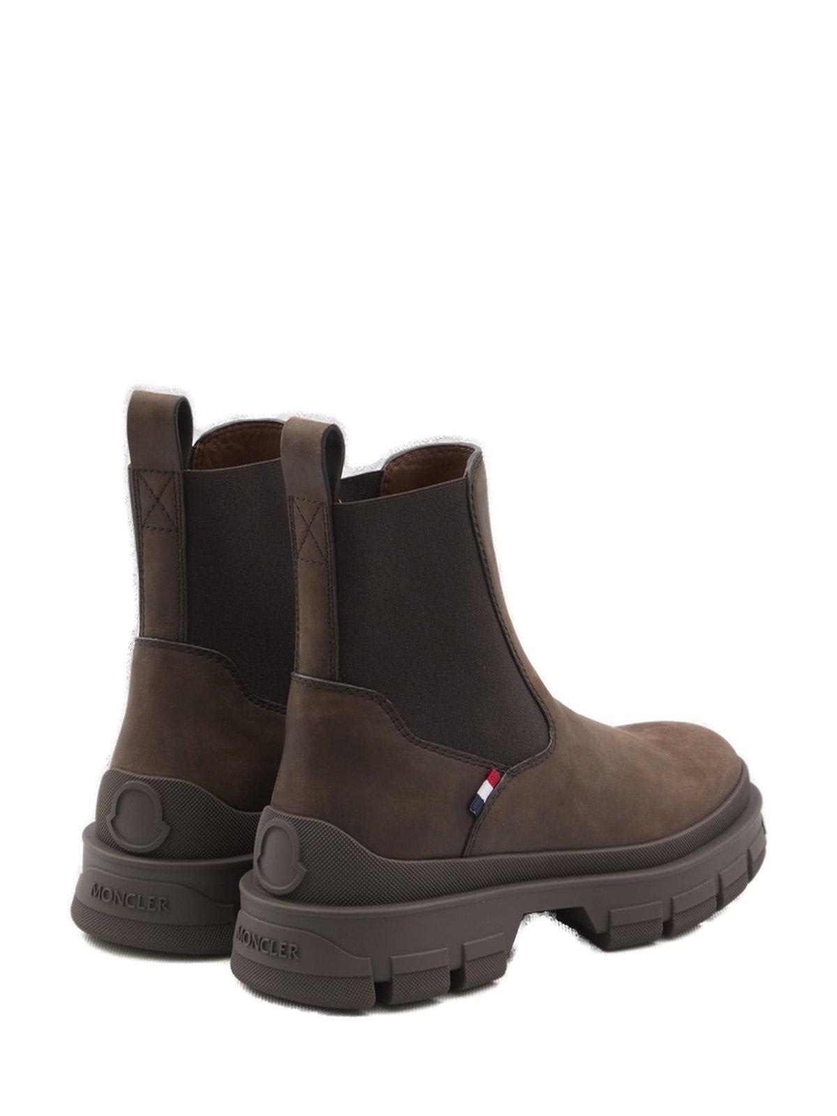 Shop Moncler Hevea Chelsea Boots In Multicolour