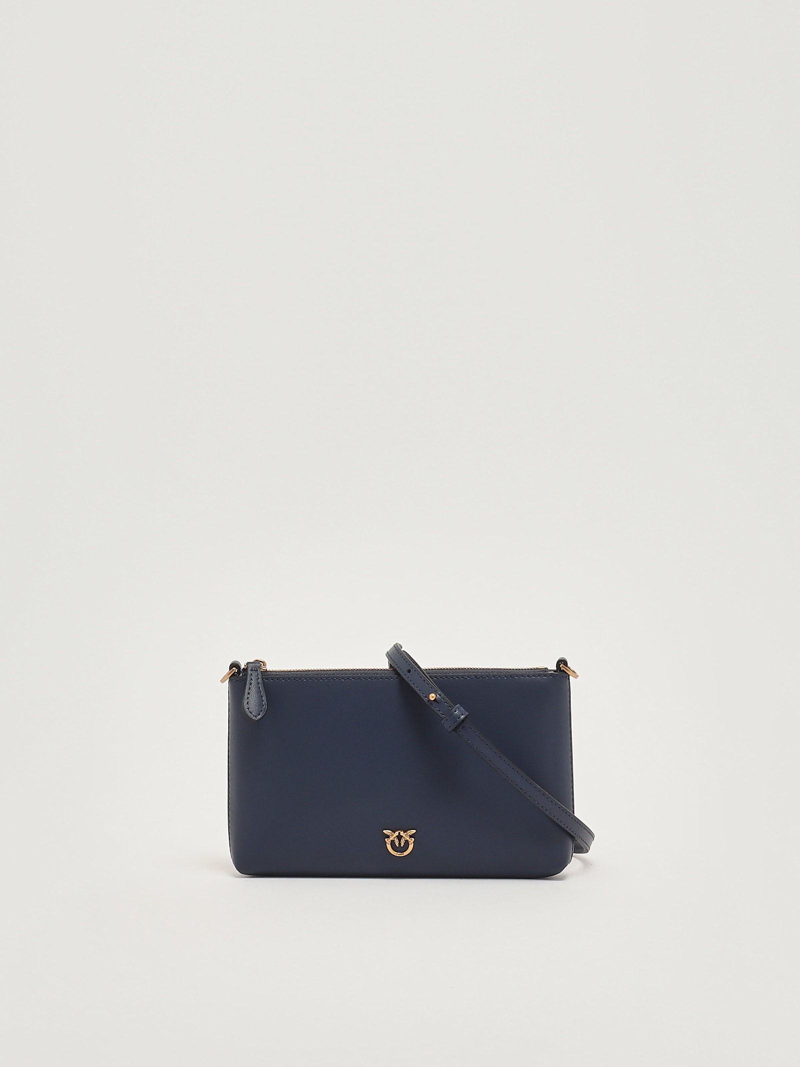 Pinko Flat Horizontal Mini Clutch In Blue